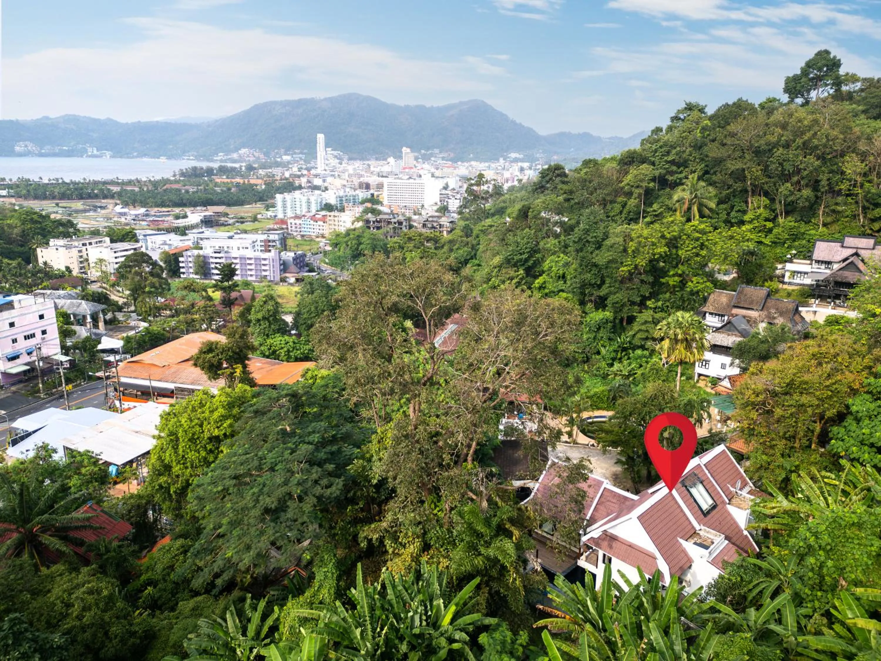 City view in patong hill villa 3