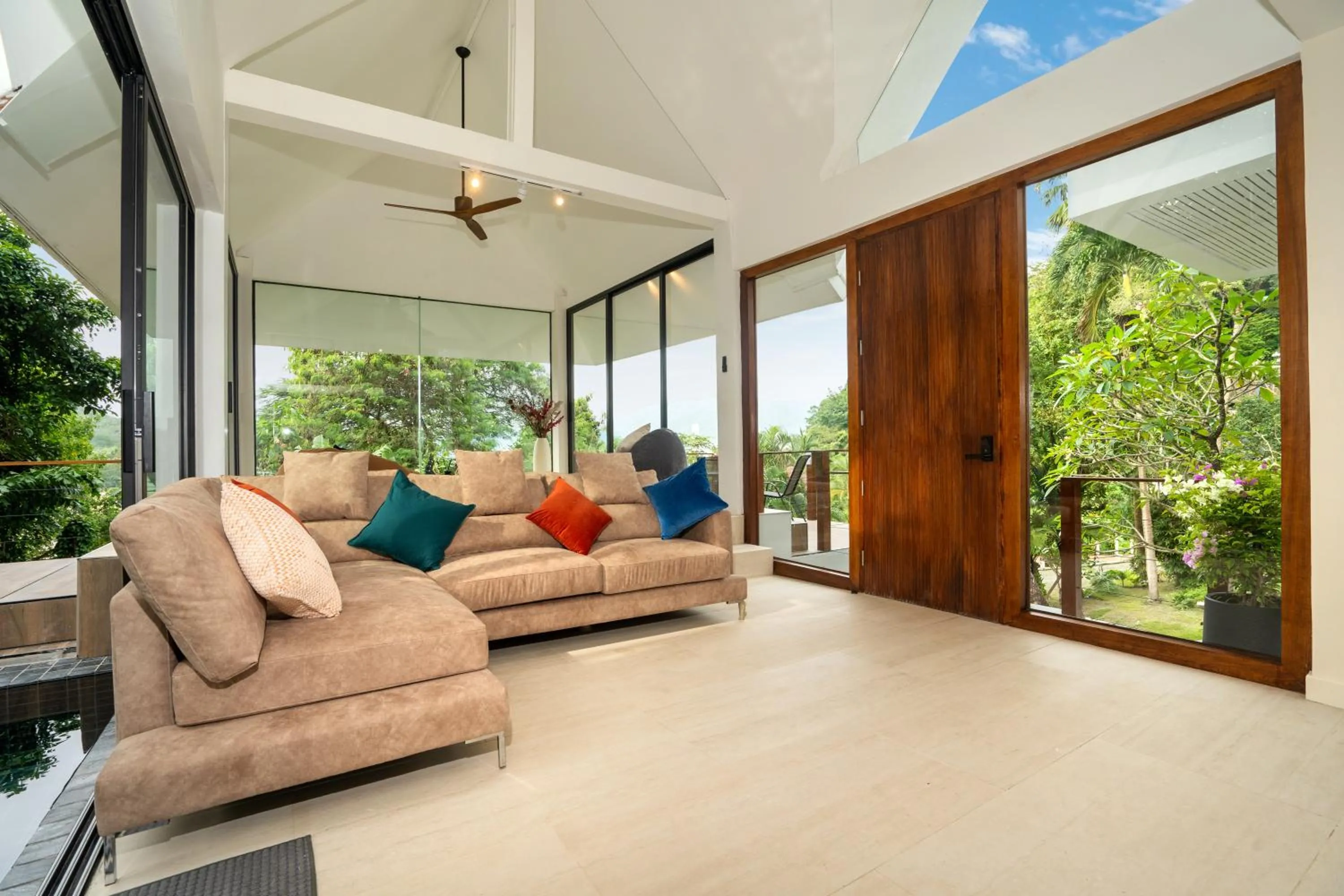 Seating area in patong hill villa 3