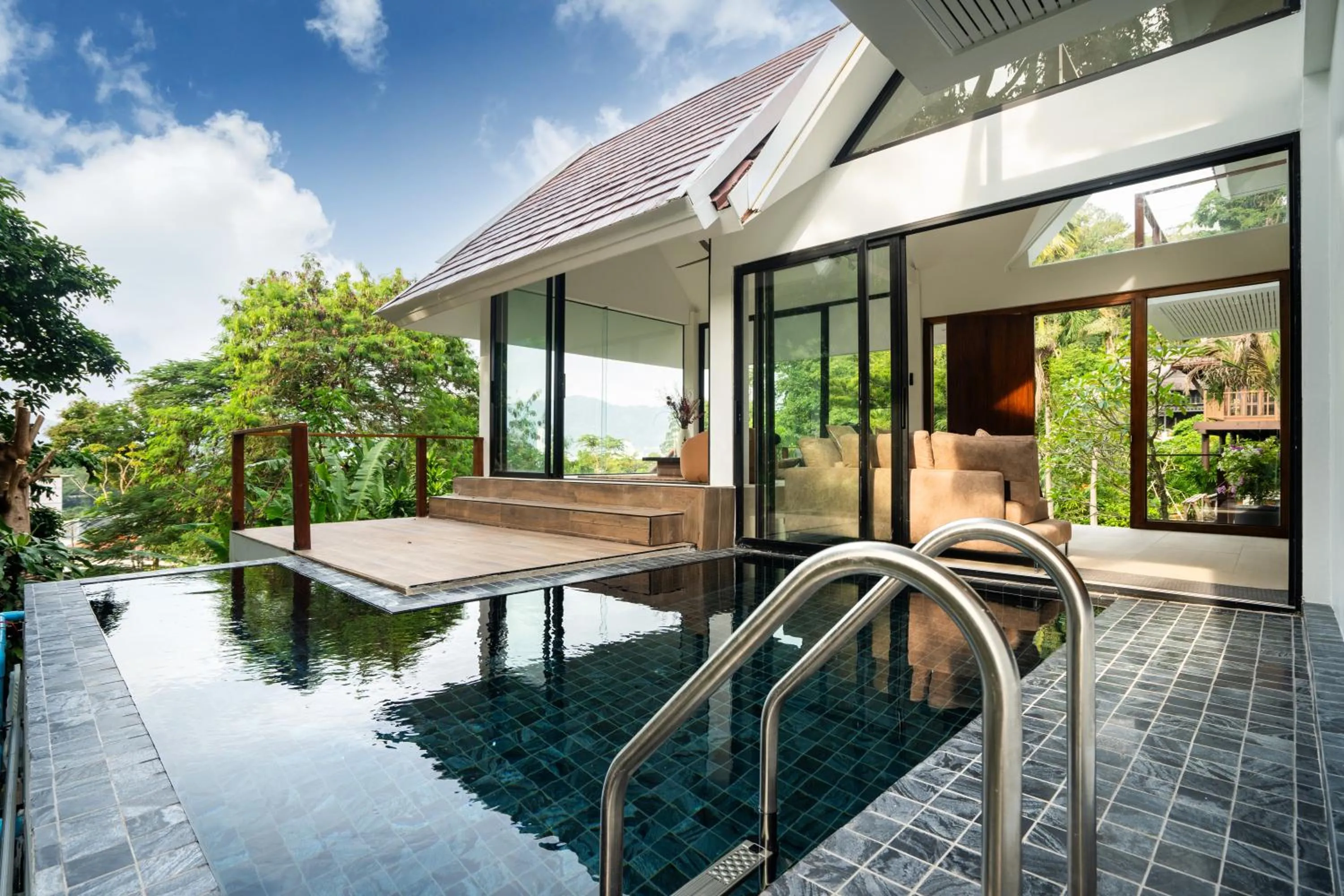Pool view in patong hill villa 3