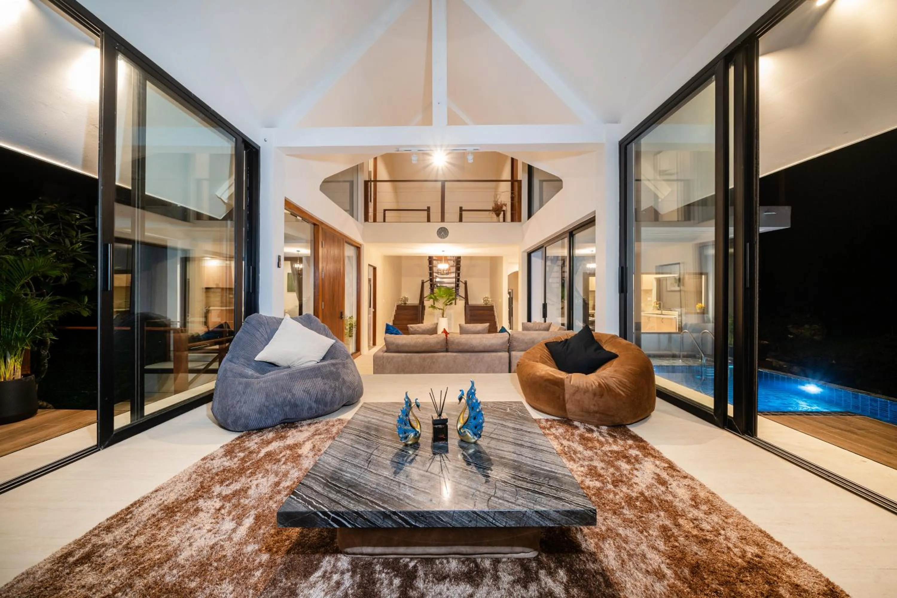Living room in patong hill villa 3