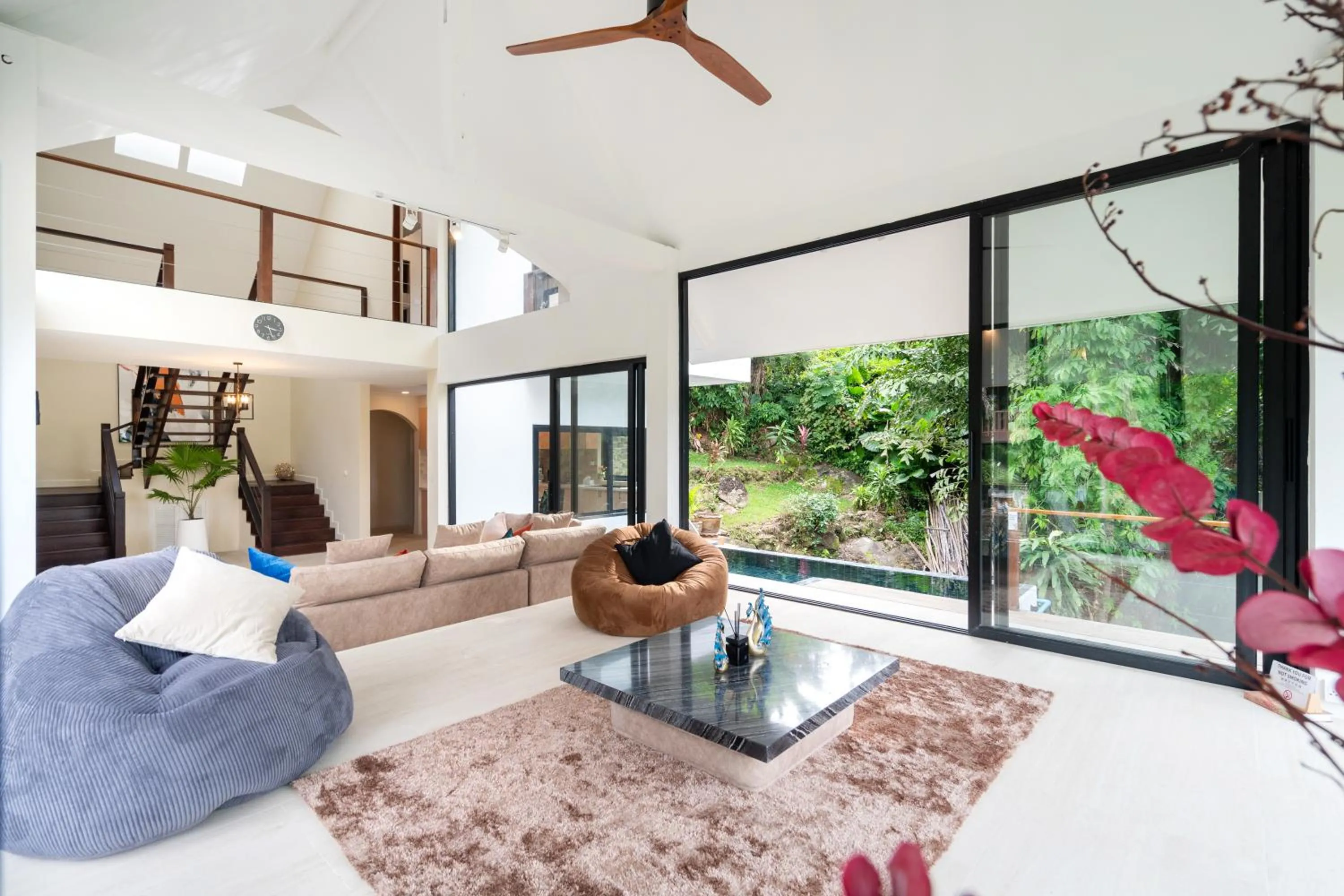 Living room in patong hill villa 3