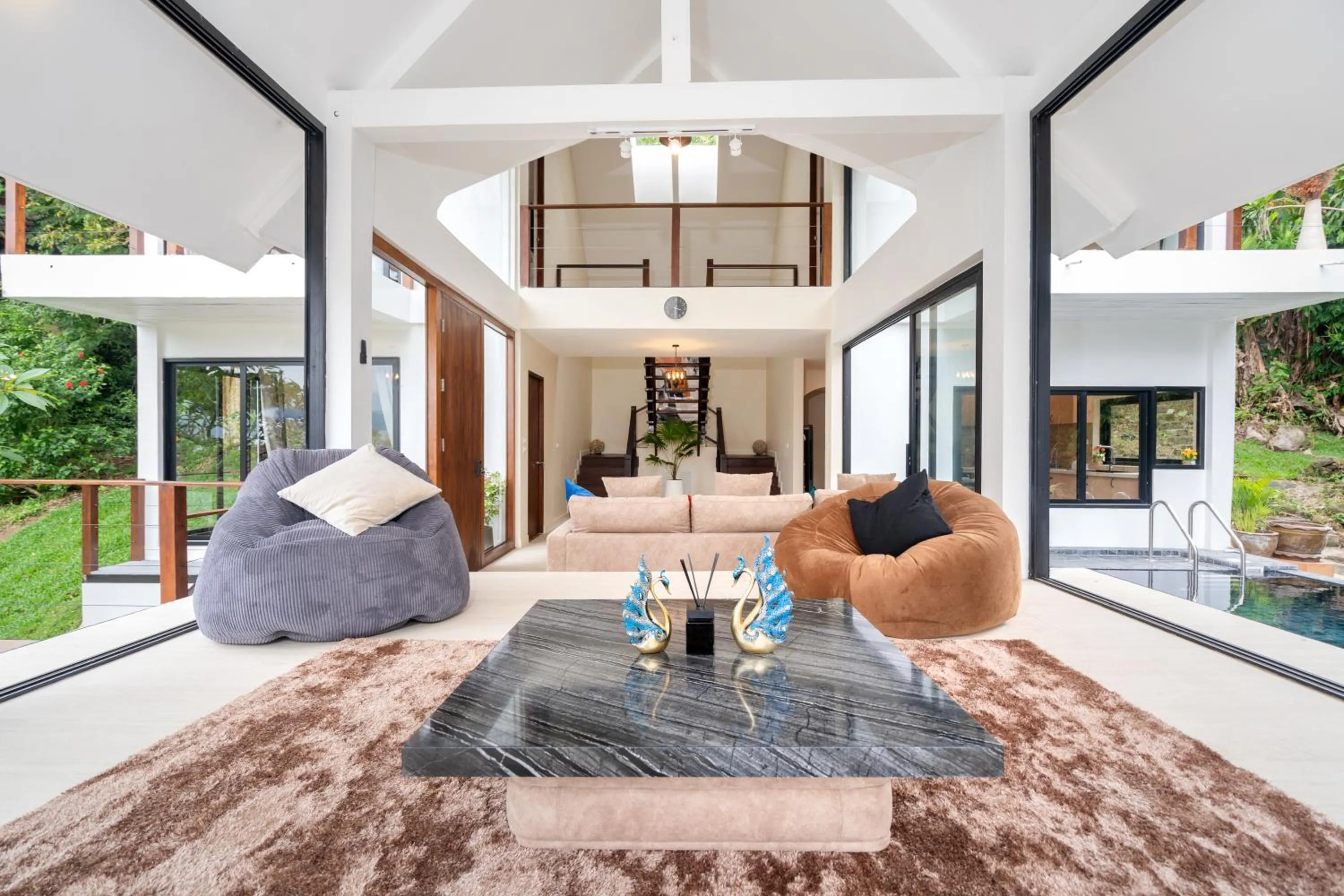 Living room in patong hill villa 3