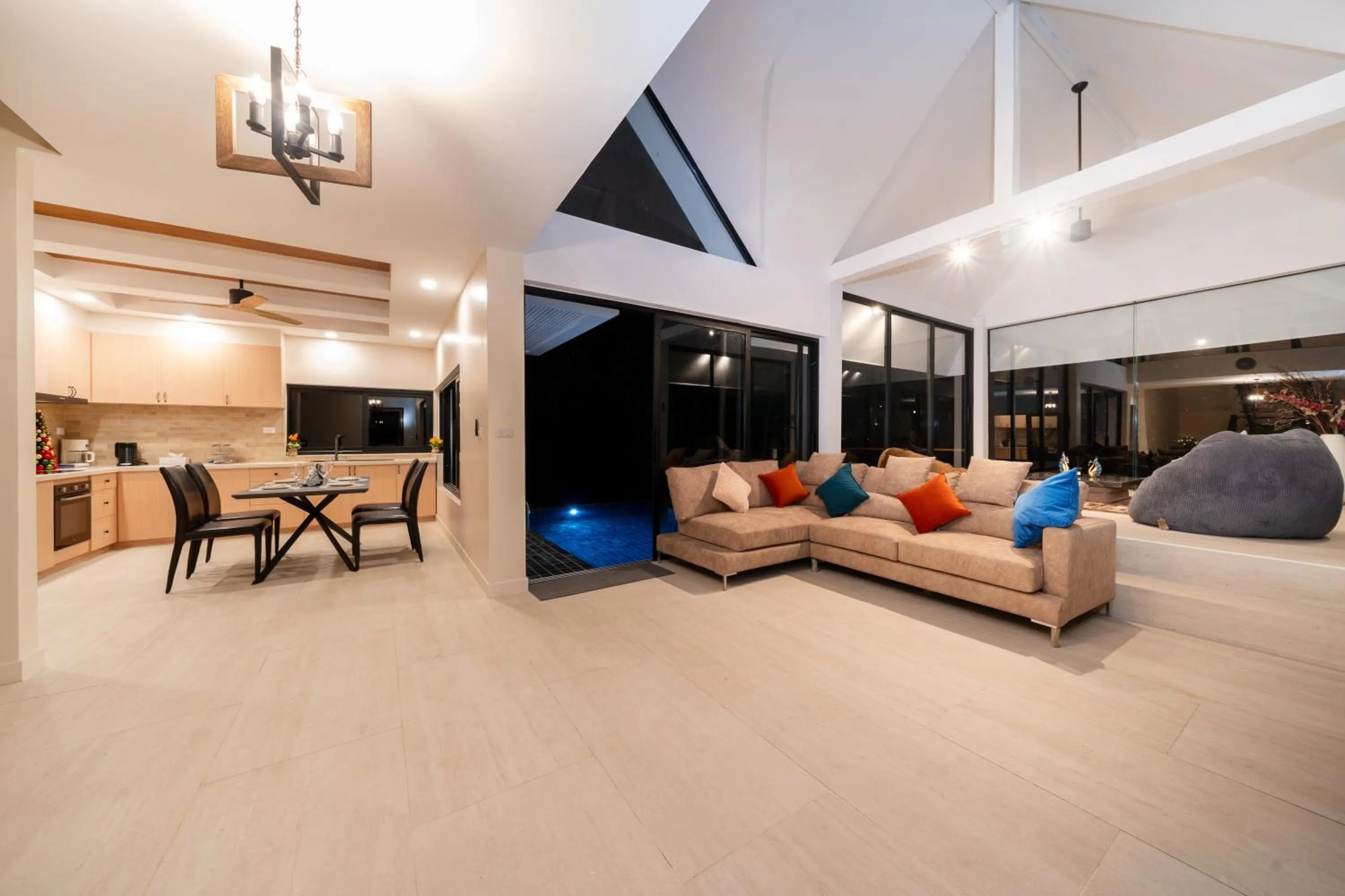 Seating area in patong hill villa 3