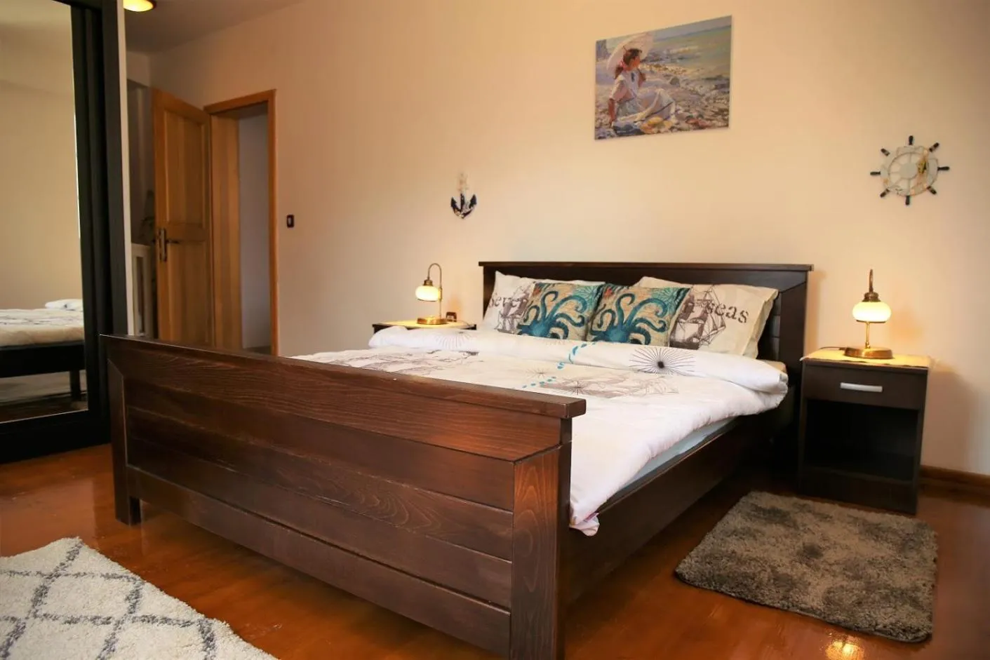 Bedroom, Bed in Villa Captain