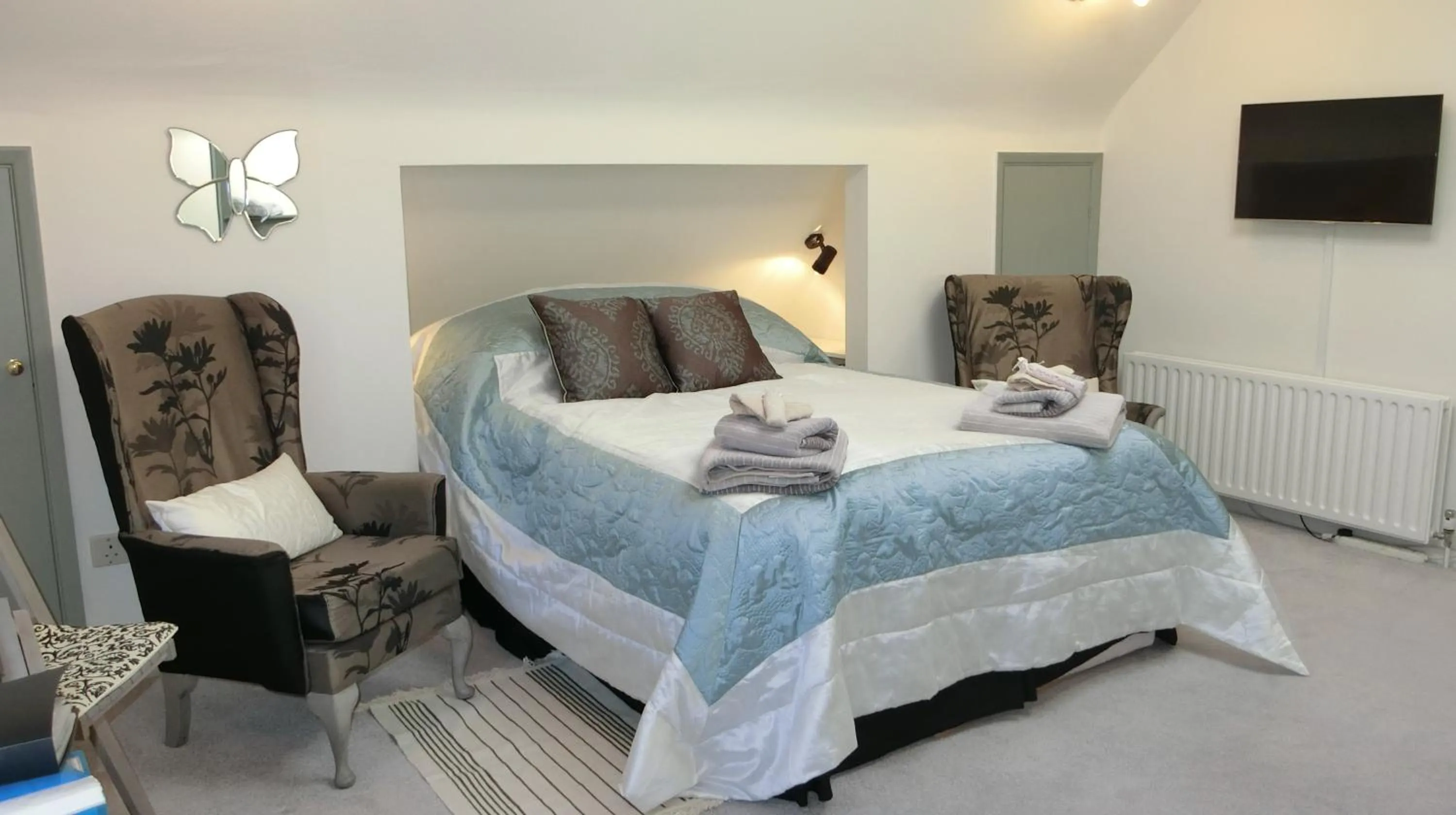 Bedroom, Bed in The Haven at Talysarn