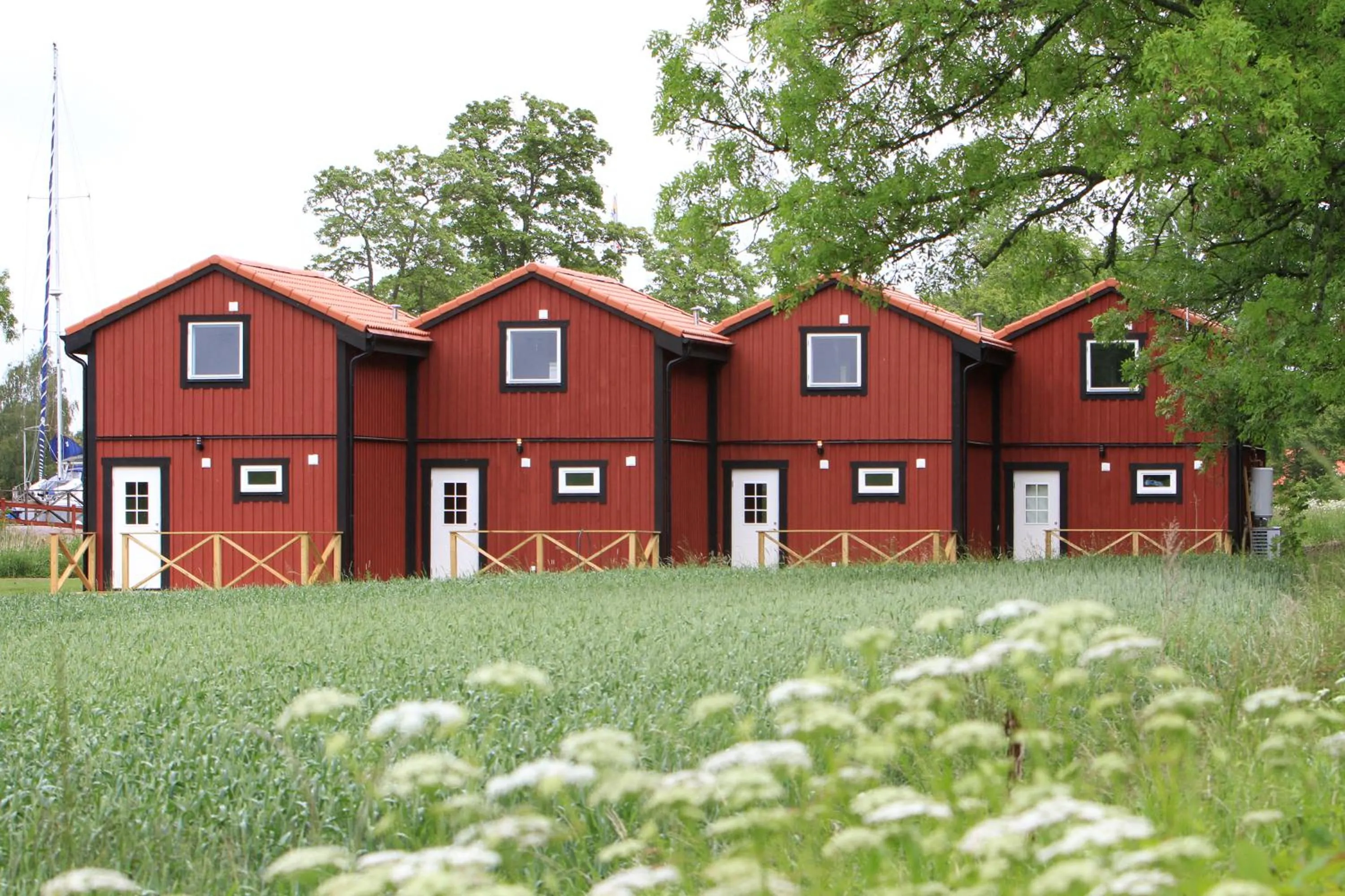 Patio in Bergs Slussar Vandrarhem & Stugor