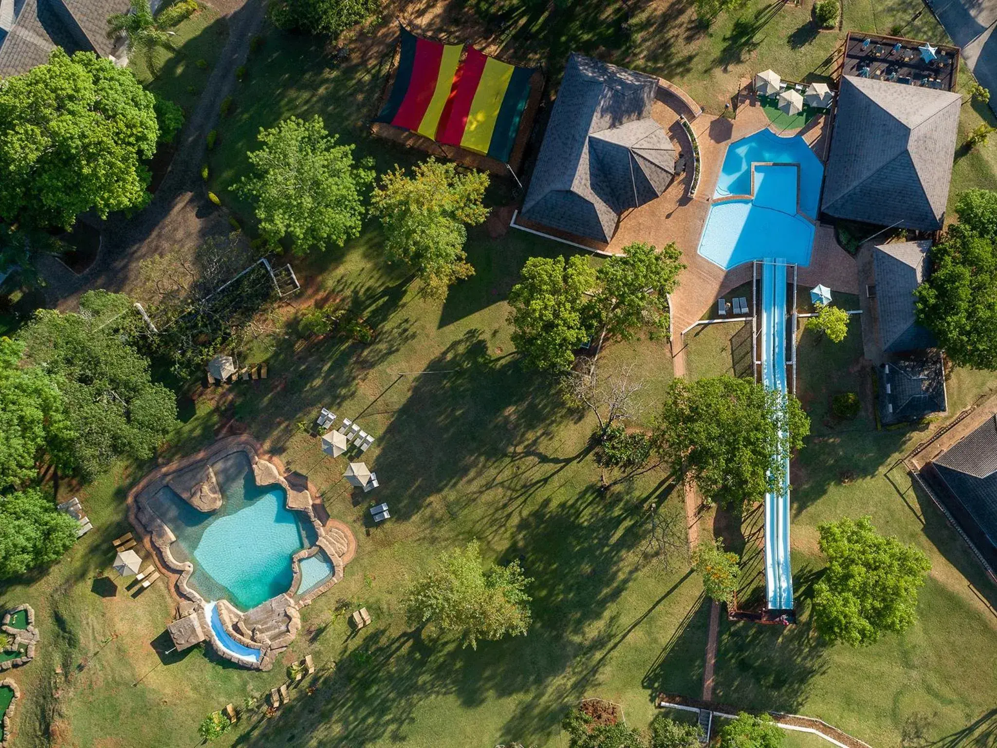Bird's eye view in Hazyview Cabanas Bird's eye view in Hazyview Cabanas