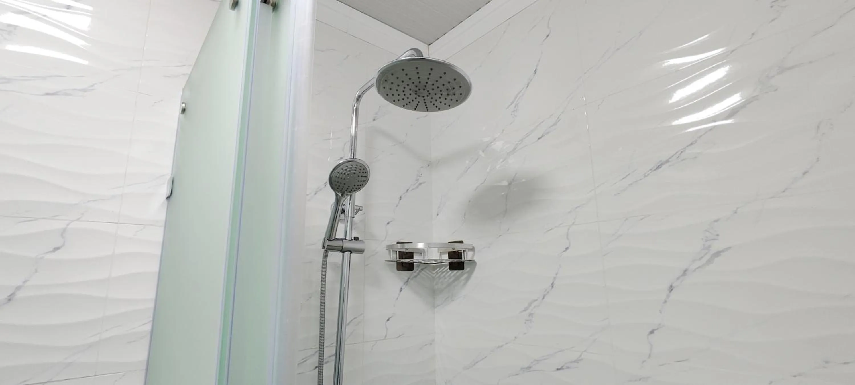 Shower in Cozy Hotel