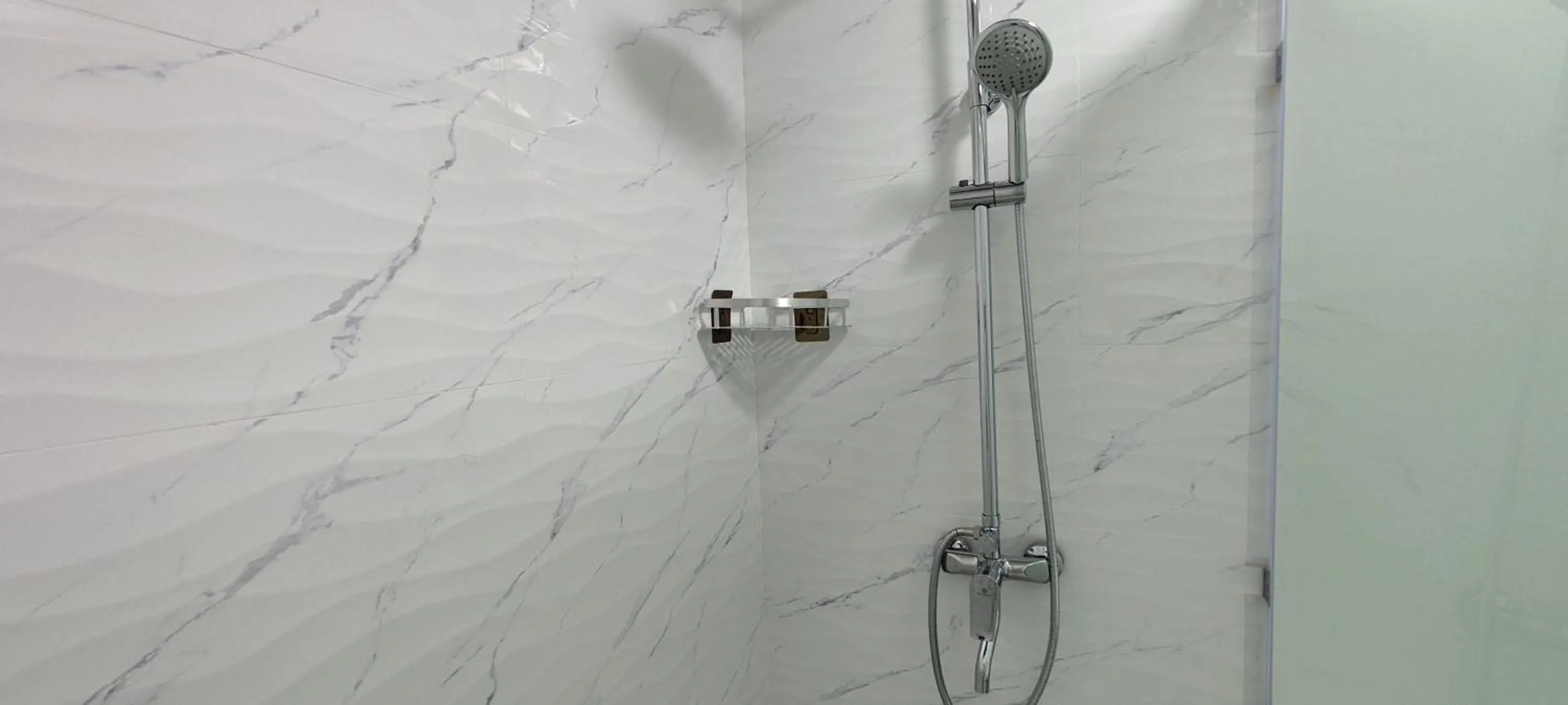 Shower in Cozy Hotel