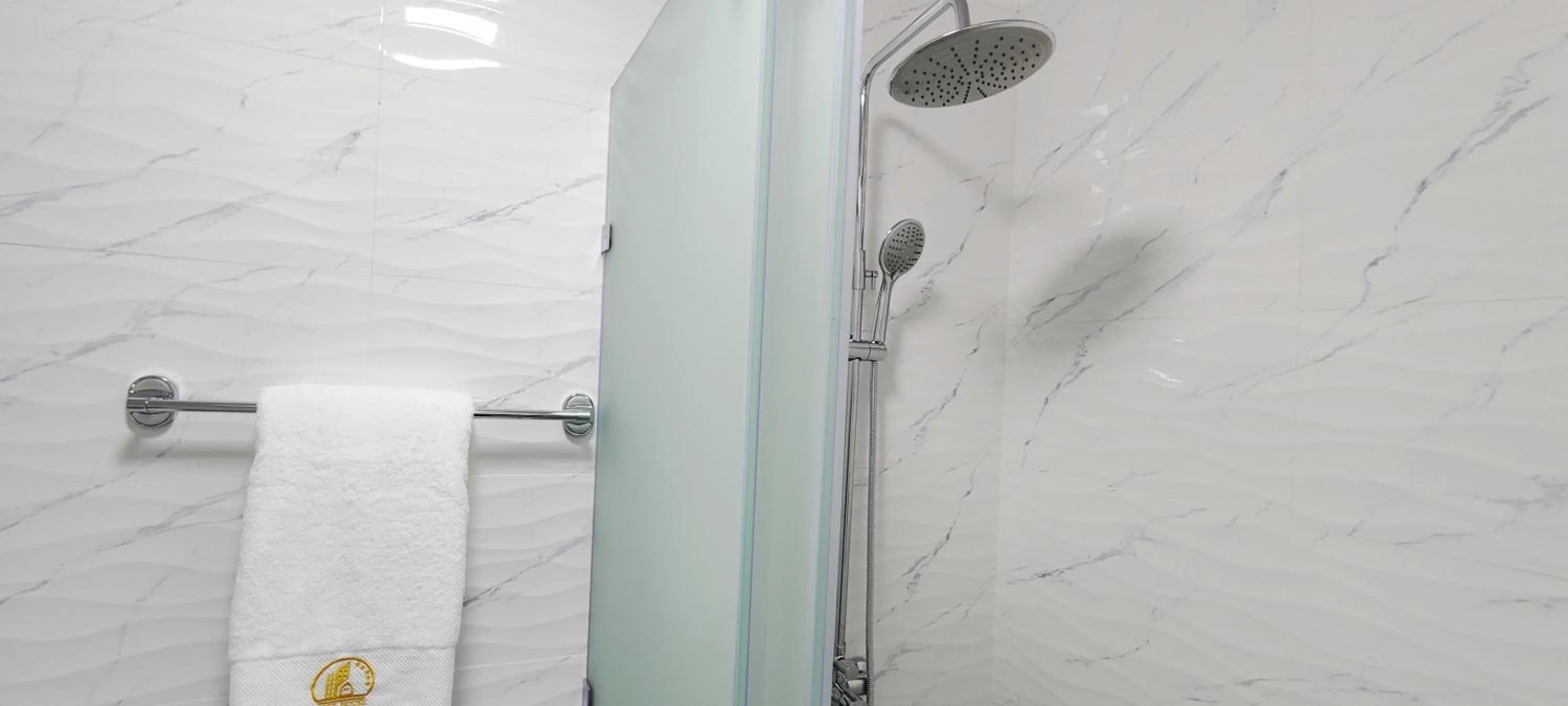 Shower in Cozy Hotel