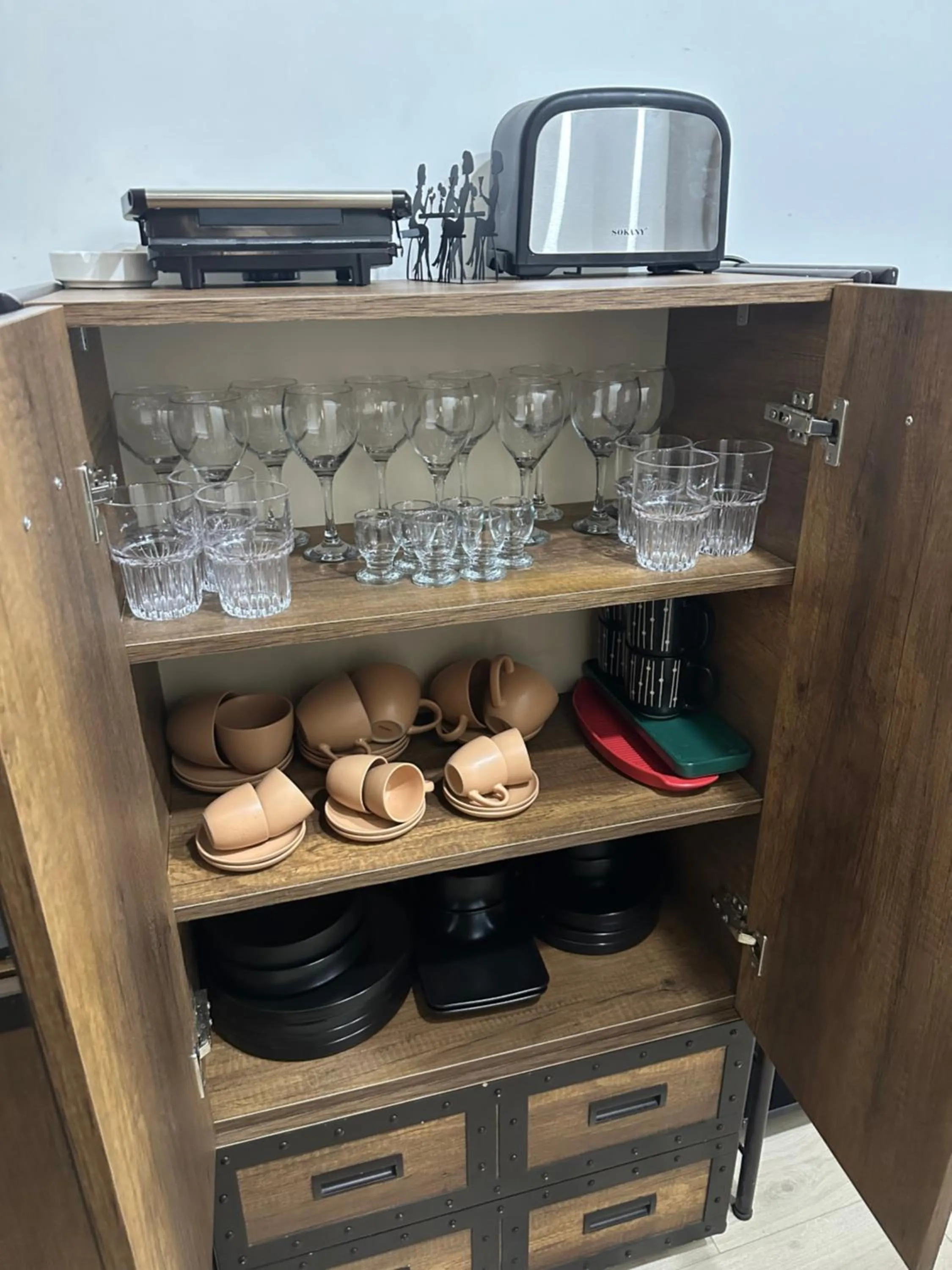 Kitchen or kitchenette in Apartment Gudiashvili square