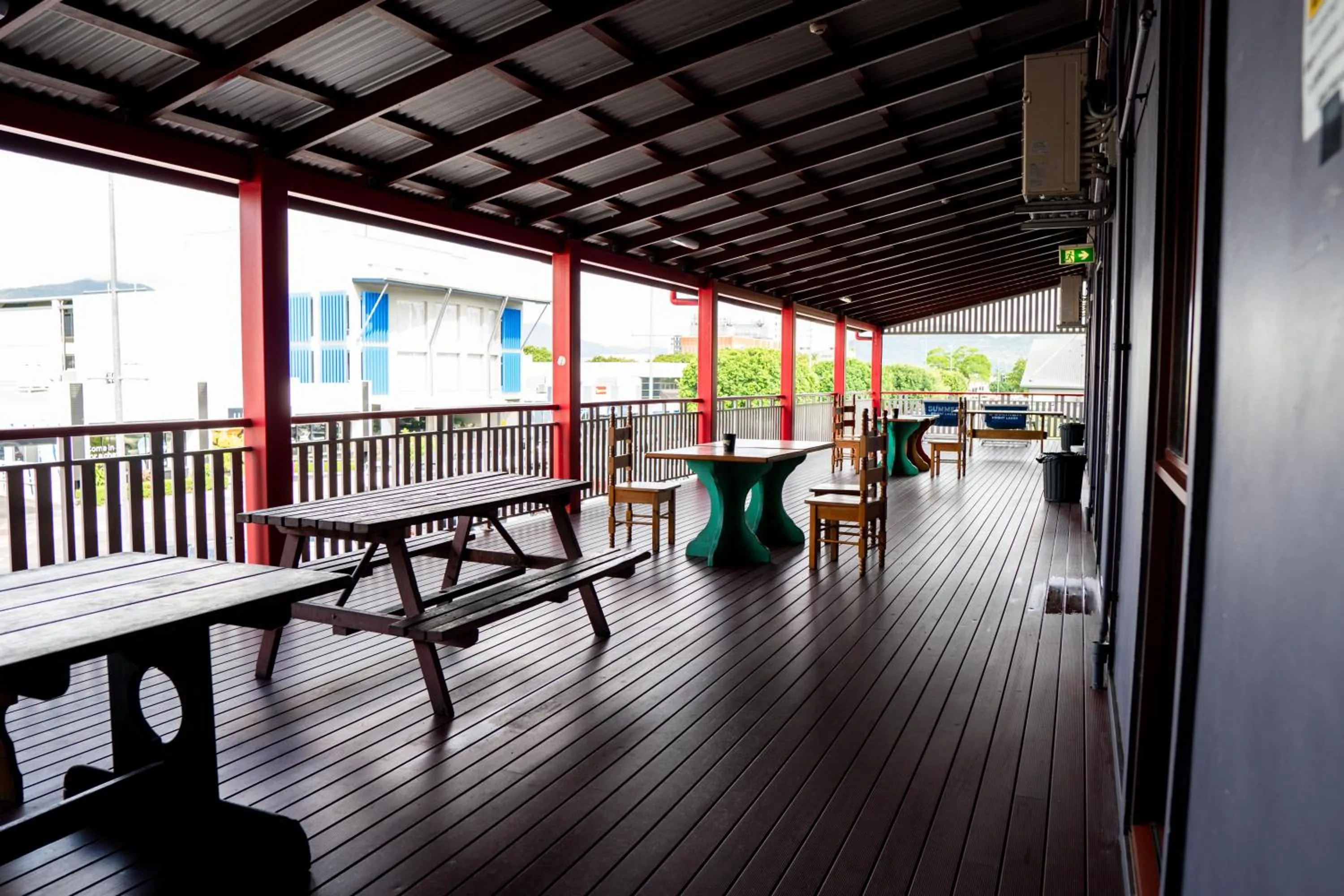 Patio in The Jack Backpackers