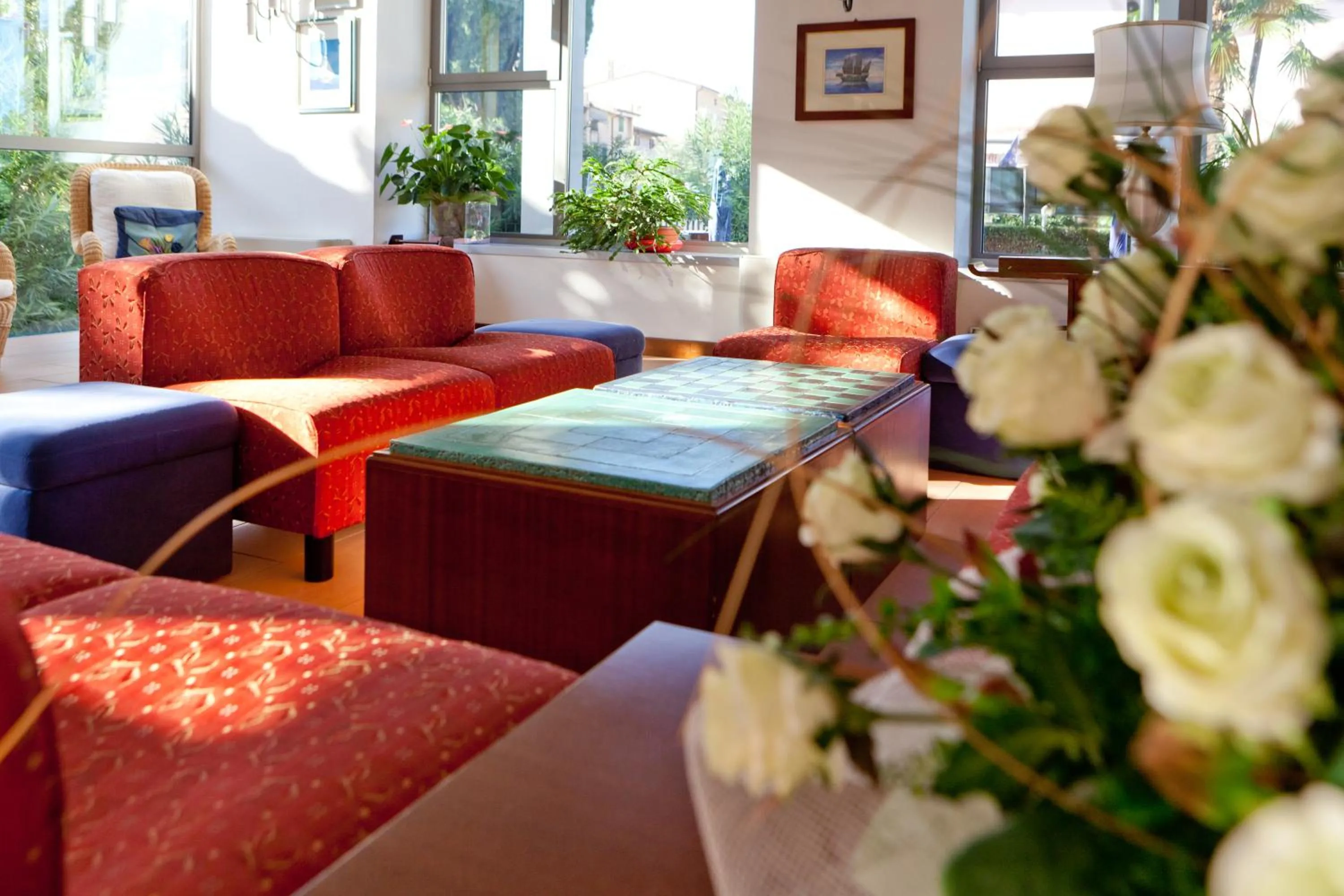 Communal lounge/ TV room in Hotel Idania