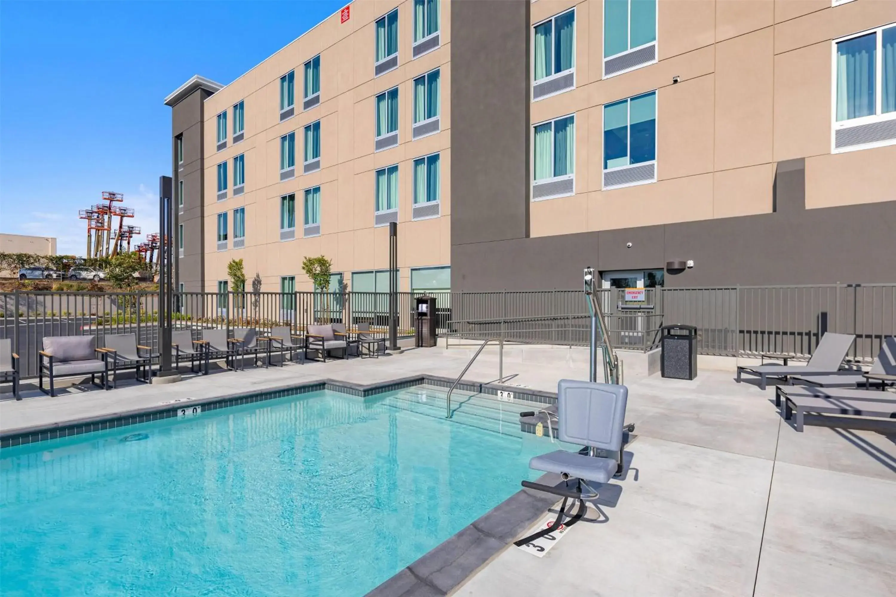 Pool view in La Quinta Inn & Suites by Wyndham La Habra Pool view in La Quinta Inn & Suites by Wyndham La Habra