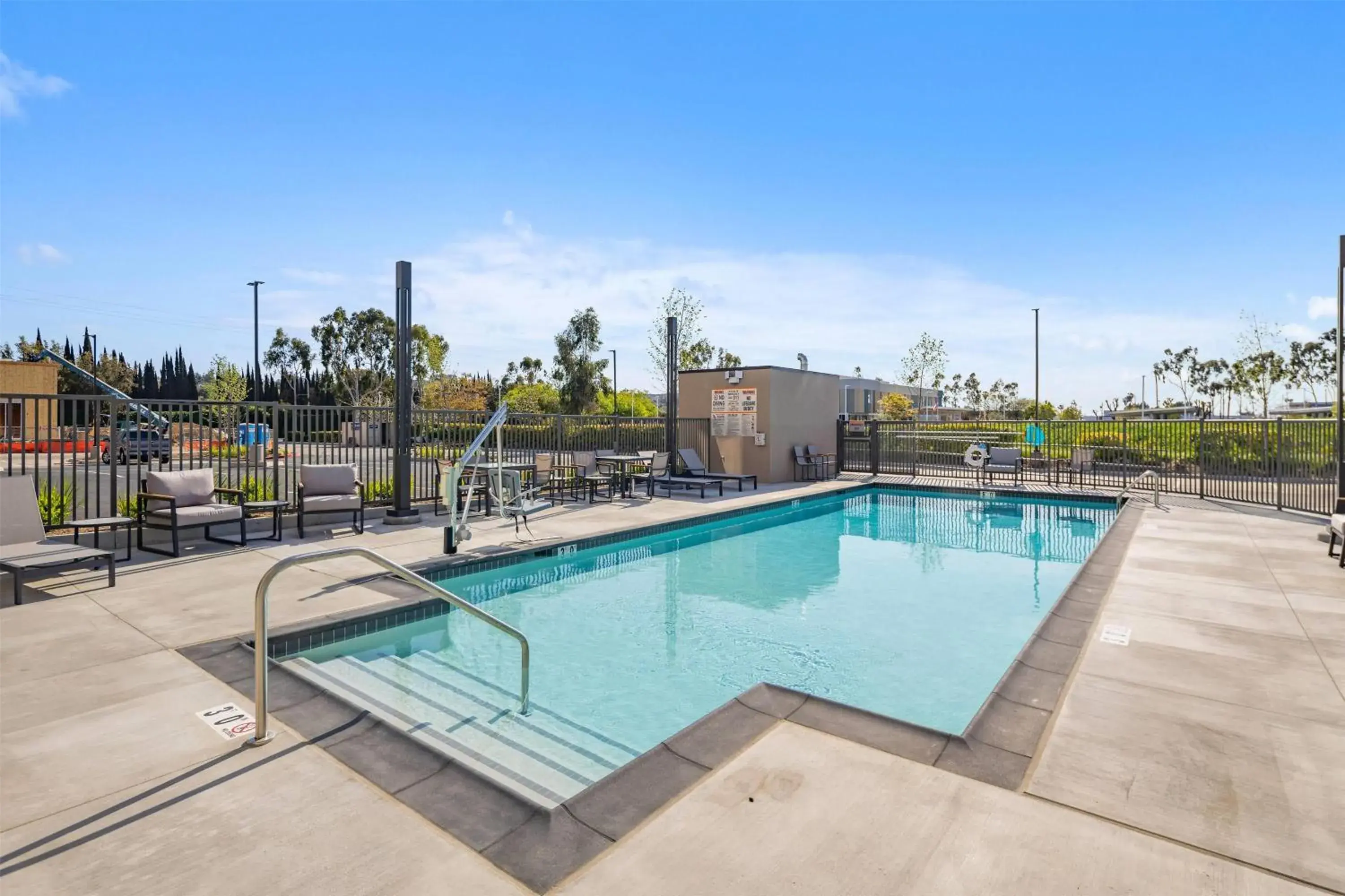 Pool view in La Quinta Inn & Suites by Wyndham La Habra Pool view in La Quinta Inn & Suites by Wyndham La Habra