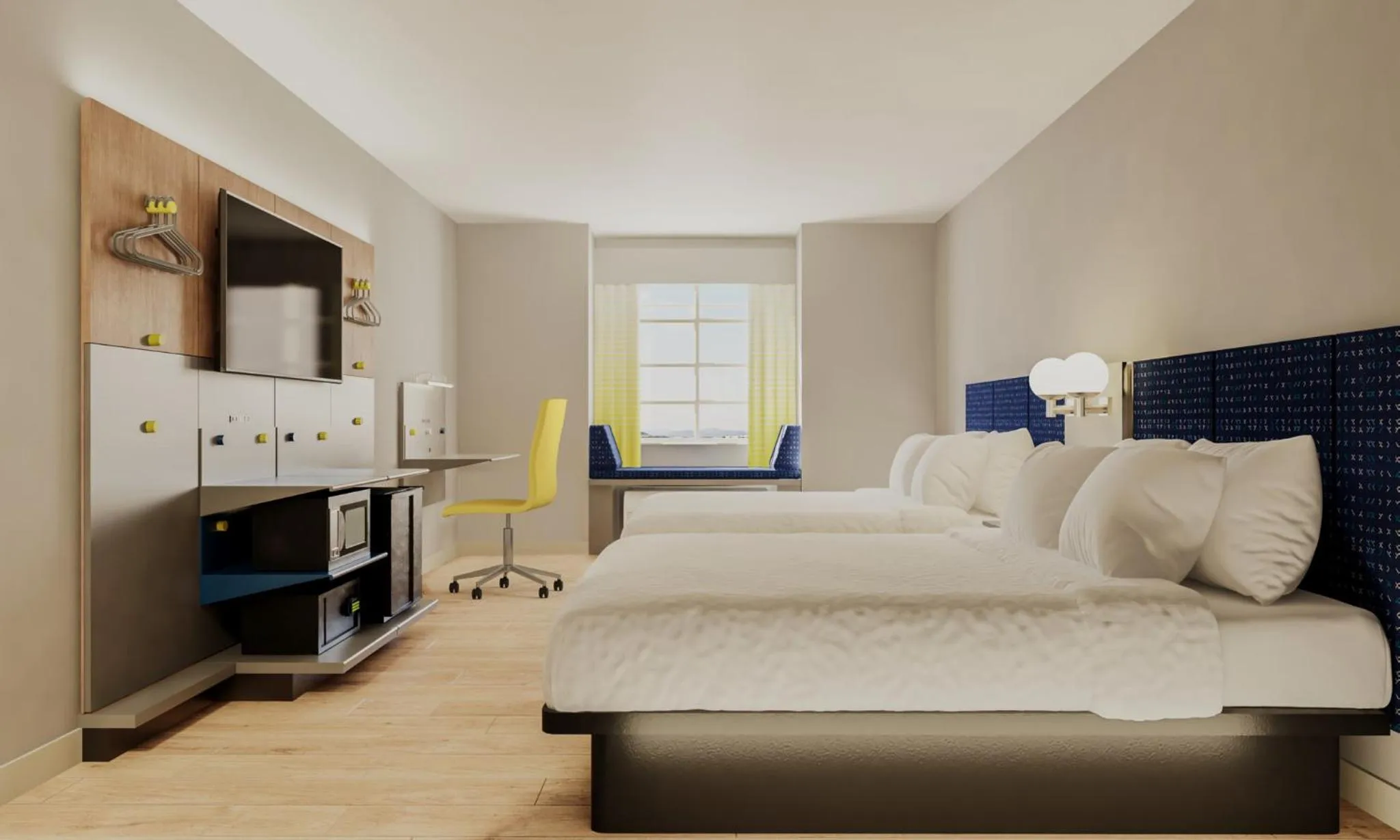 Bed in Microtel Inn & Suites by Wyndham Prattville Montgomery