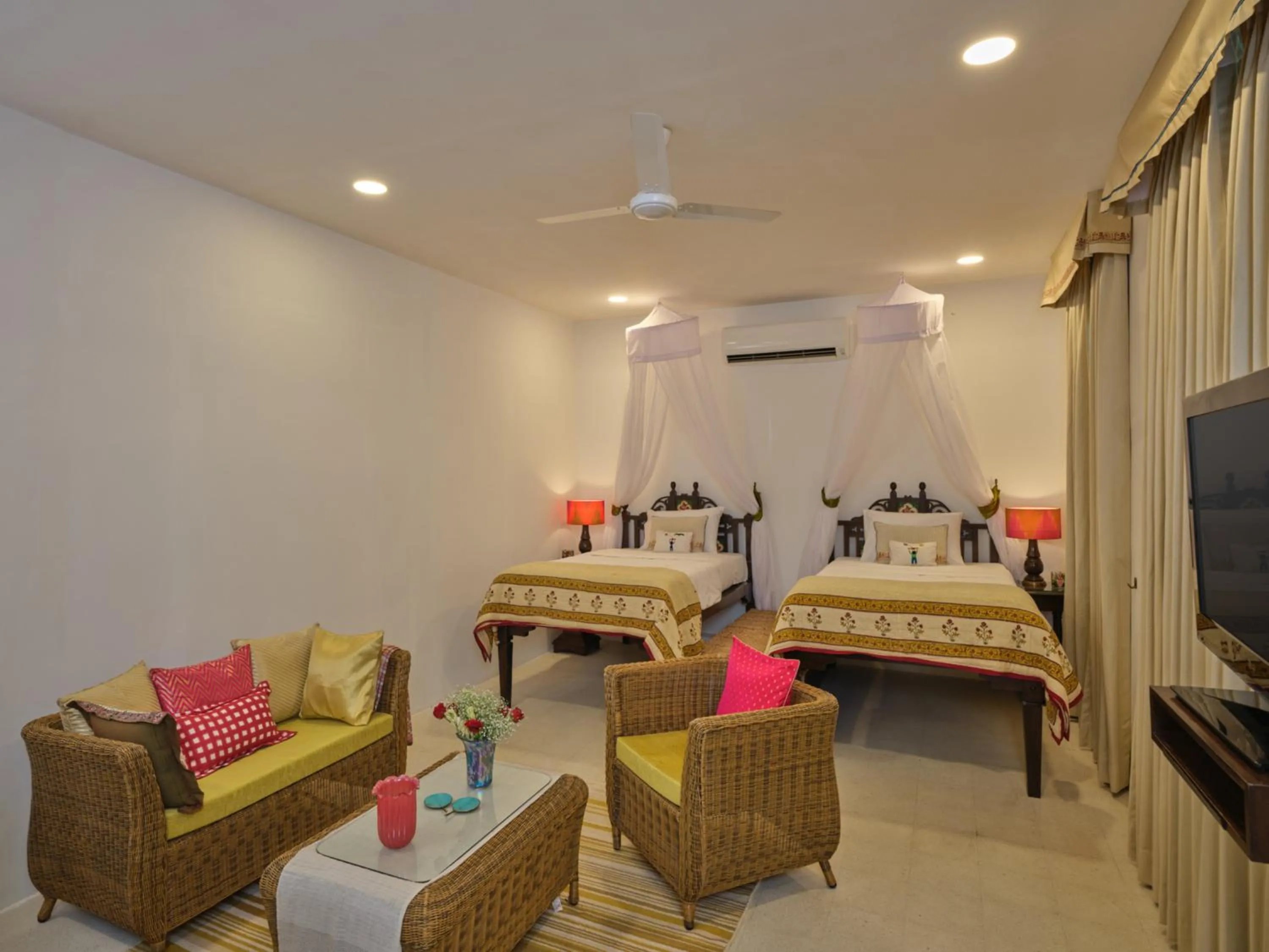 Bedroom in juSTa Diwans Bungalow