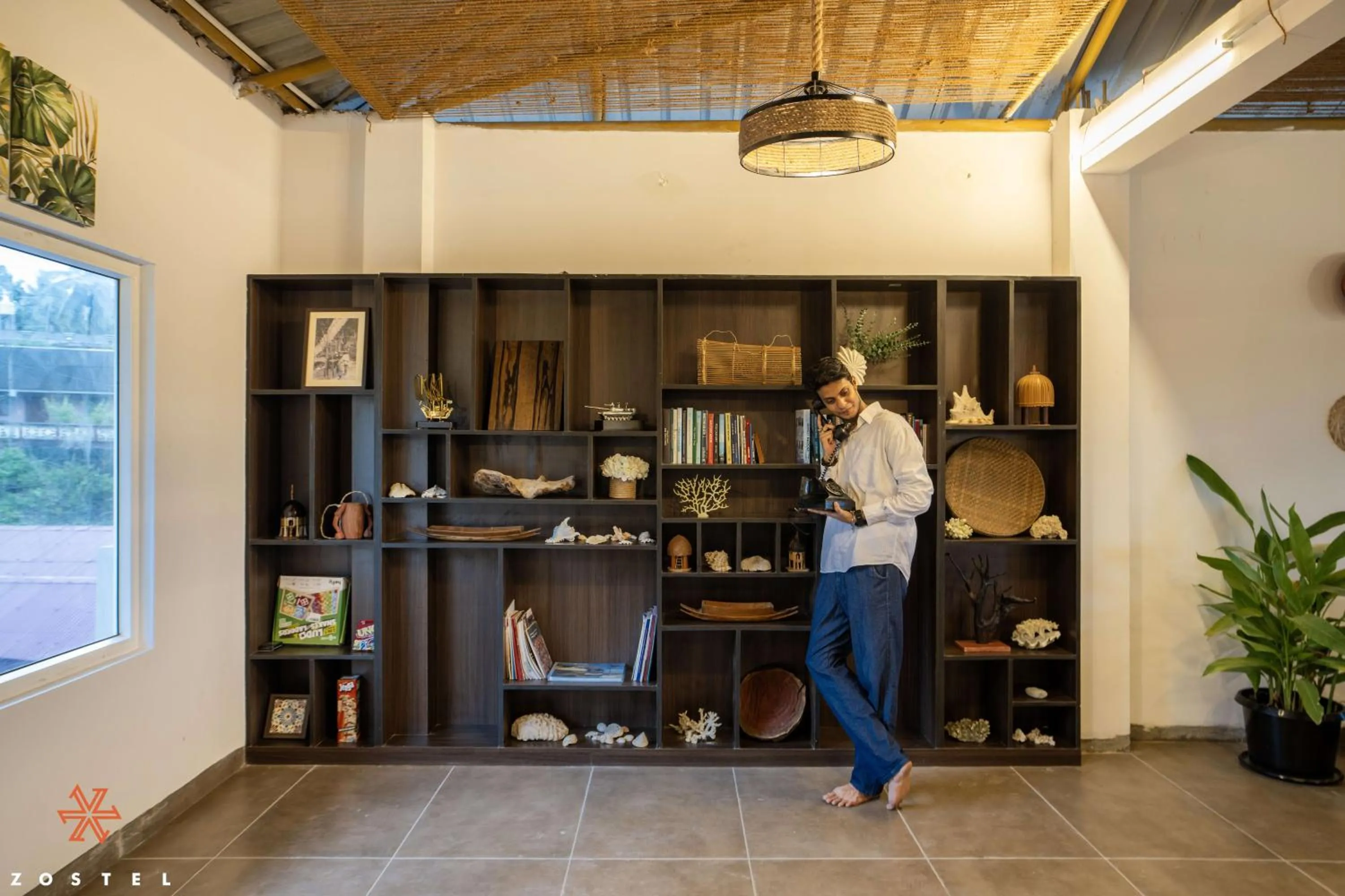 Library in Zostel Port Blair