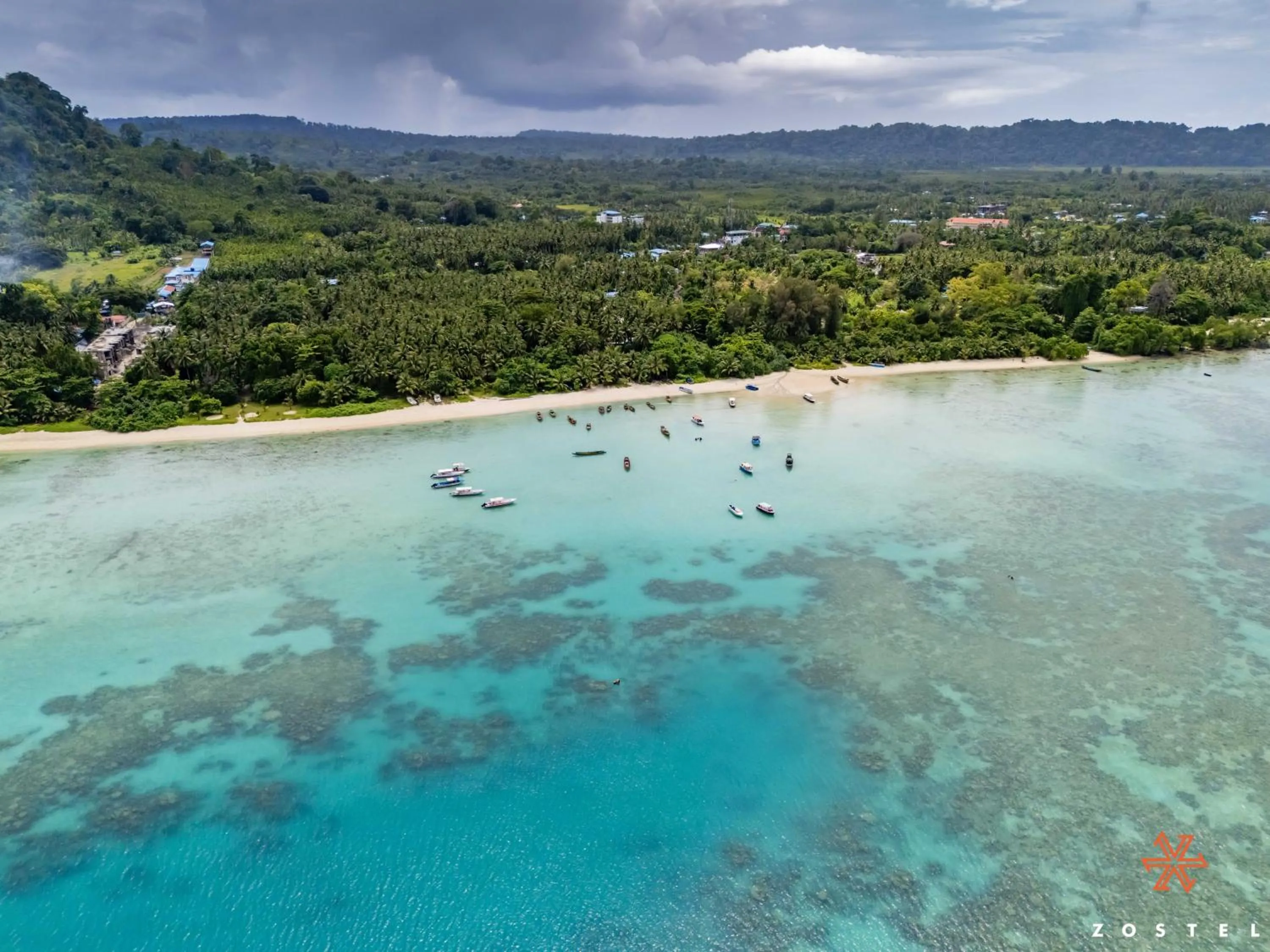 Beach in Zostel Port Blair