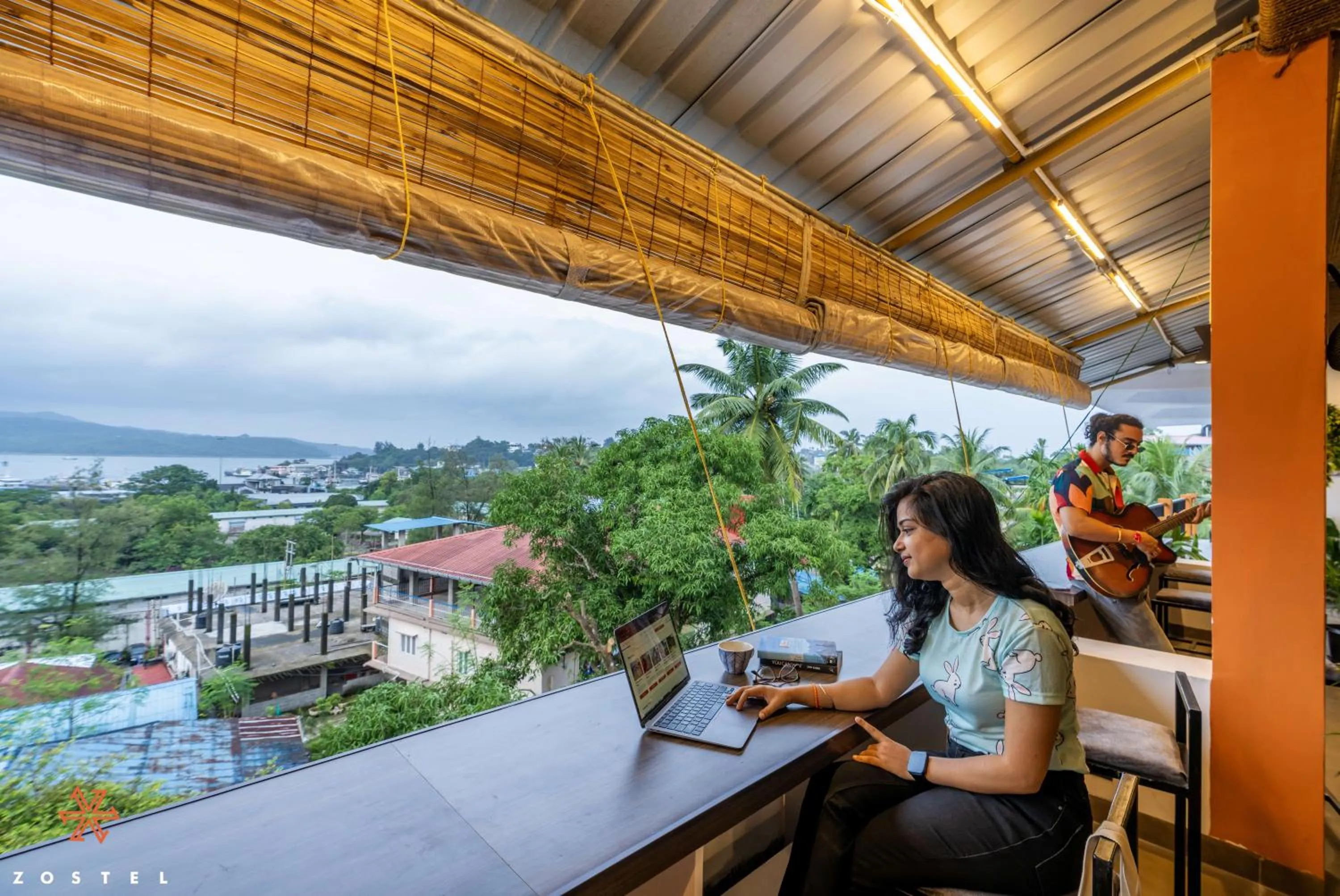 Balcony/Terrace in Zostel Port Blair