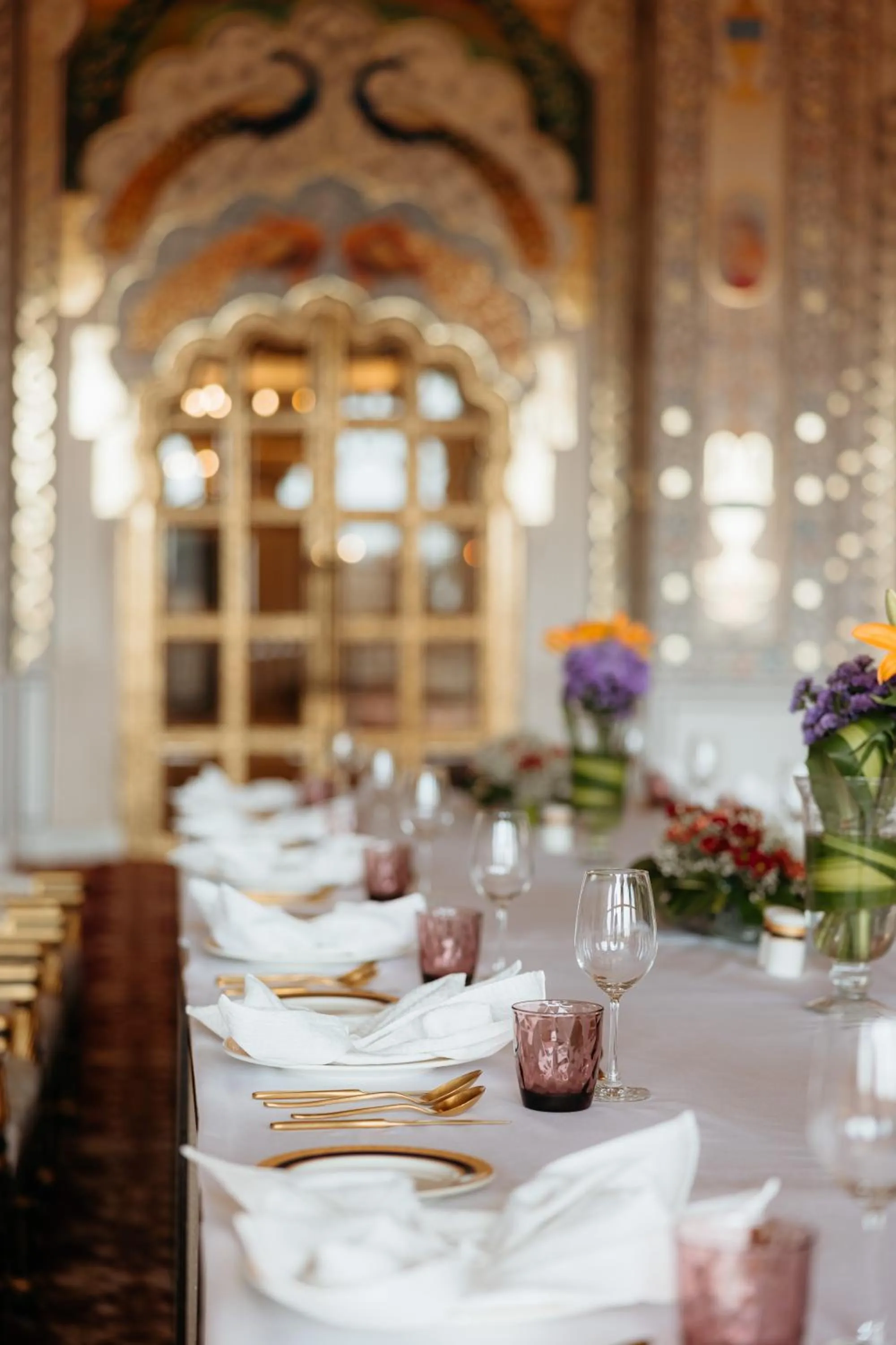 Dining area in Anantara Jewel Bagh Jaipur