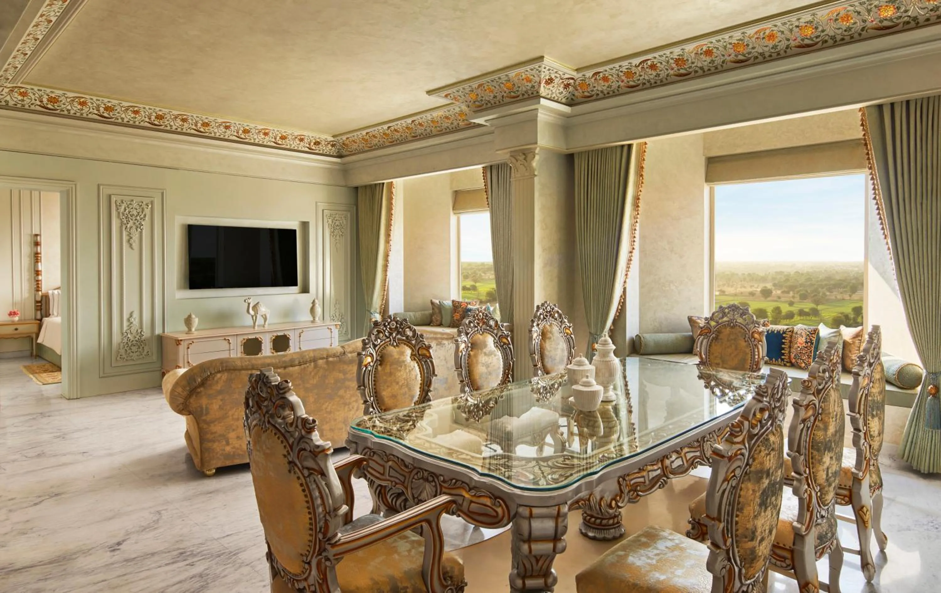 Living room in Anantara Jewel Bagh Jaipur