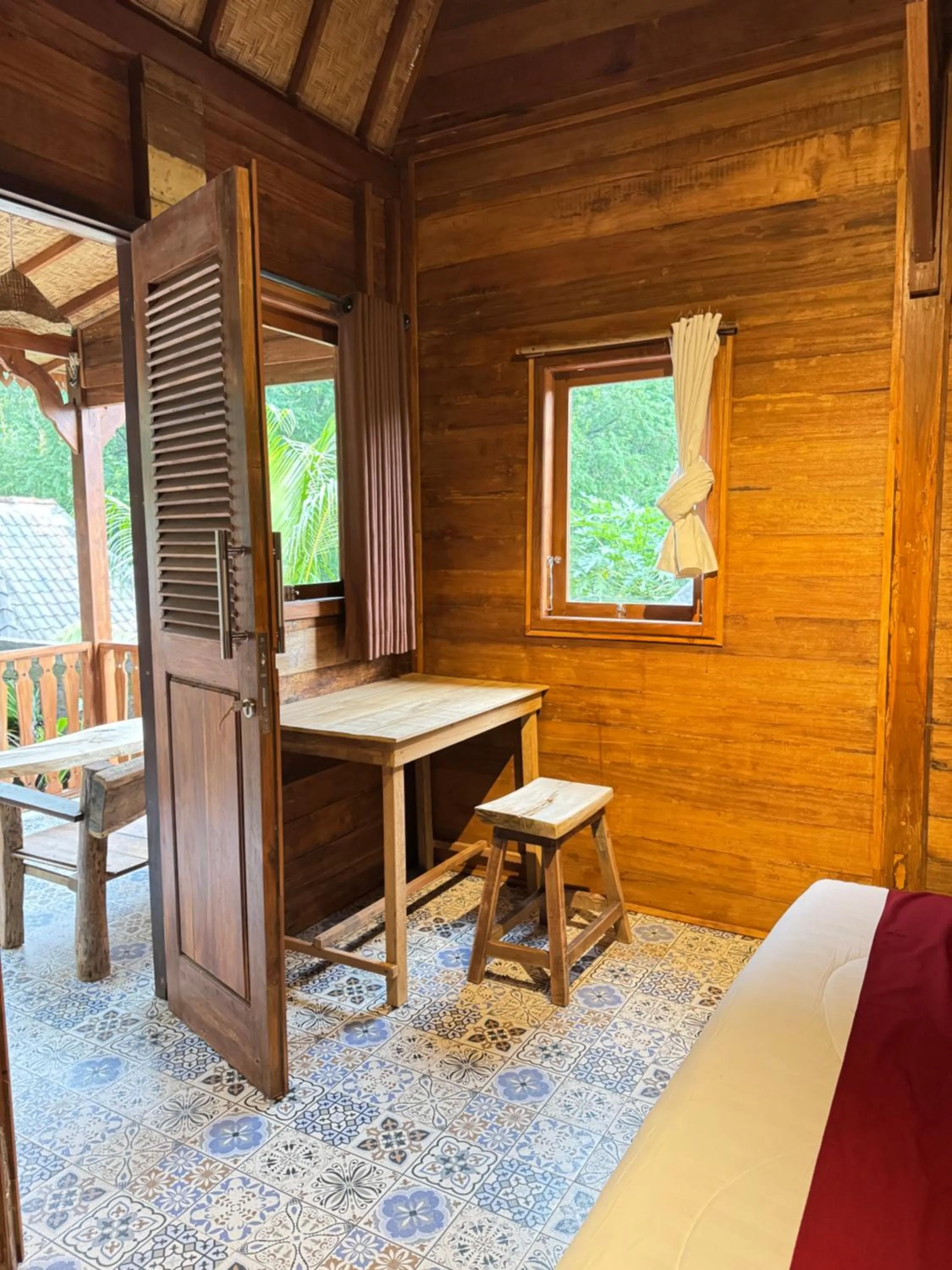 Bed in Oemah Kangin Homestay