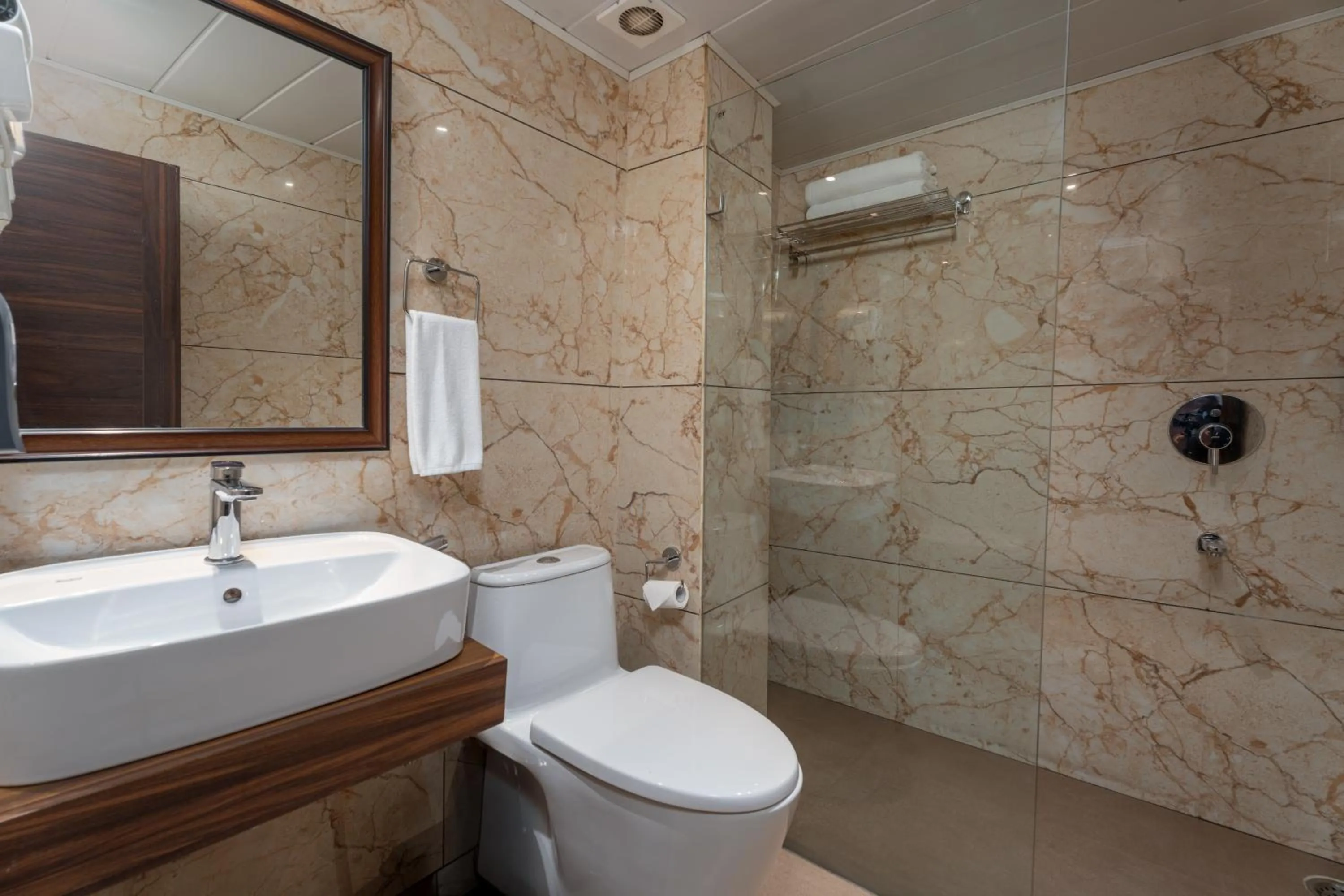 Shower in Summit Mall Stone Hotel