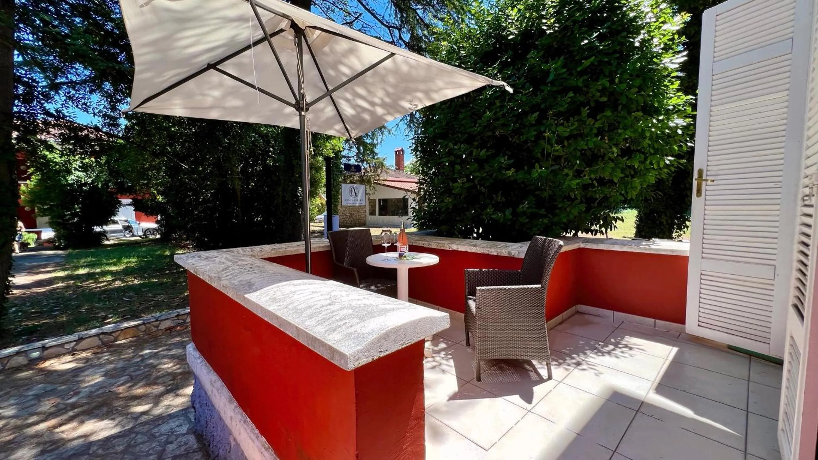 Seating area in Villa Valdepian Apartments