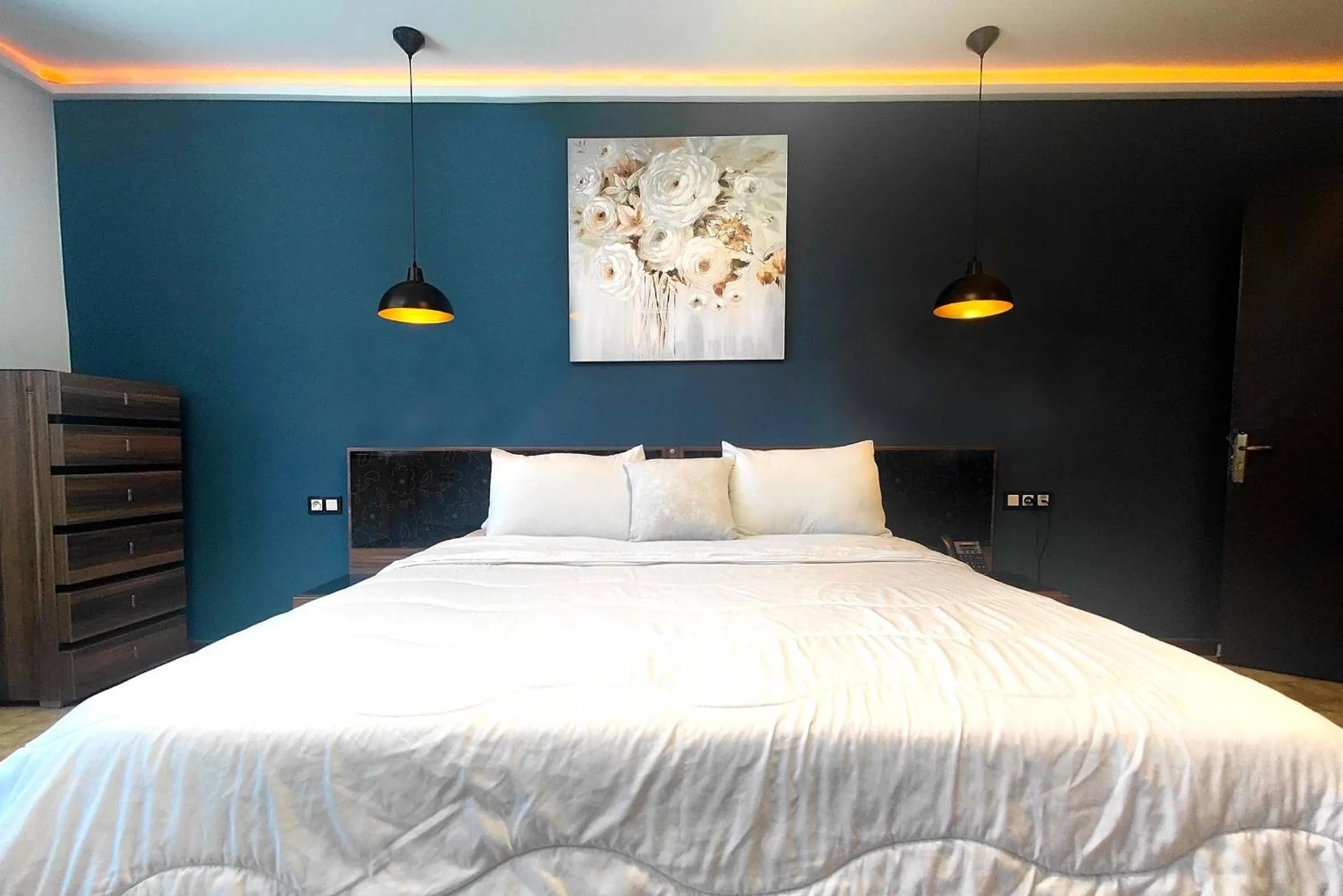 Bed in Villa Mirasol Hotel