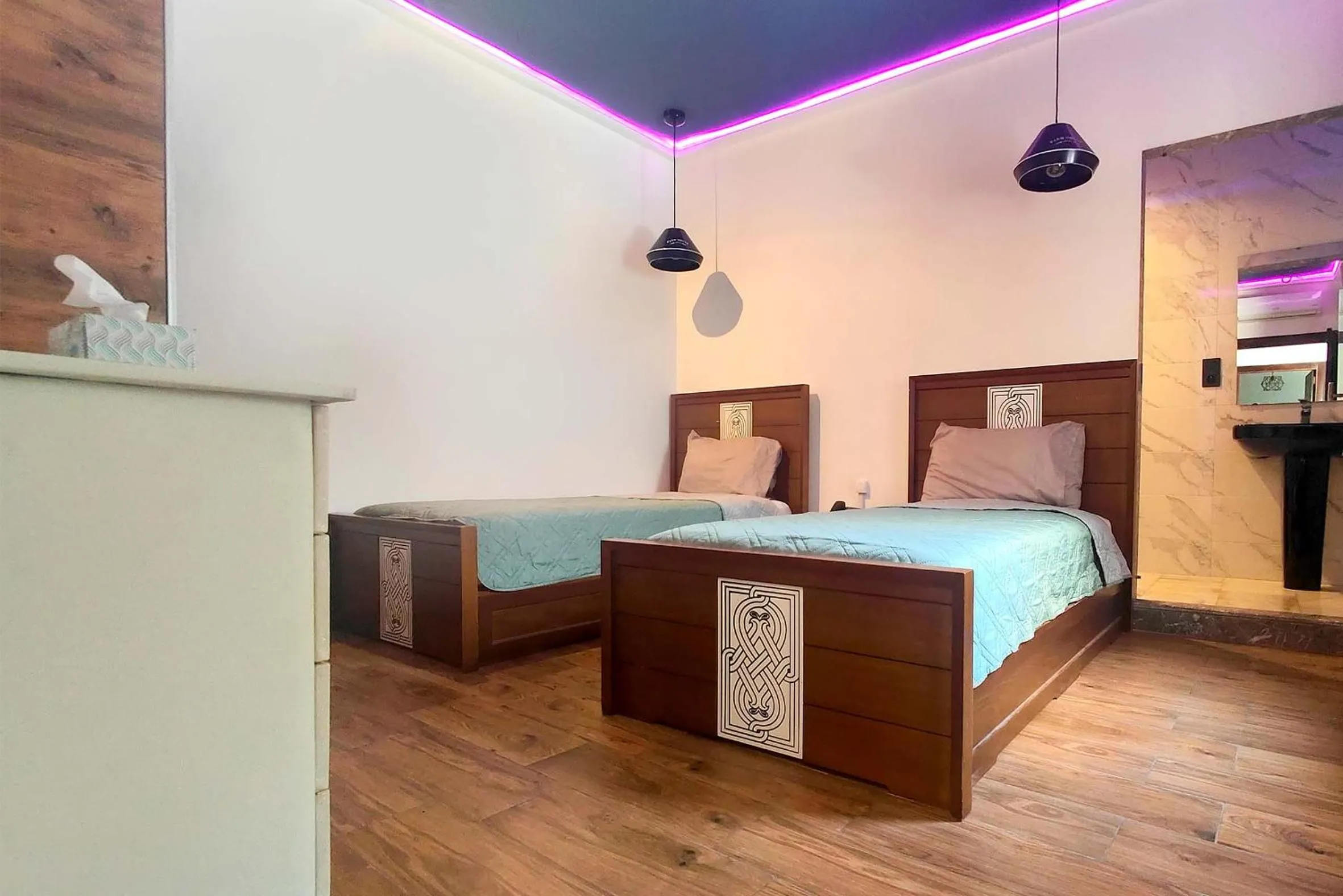 Bed in Villa Mirasol Hotel