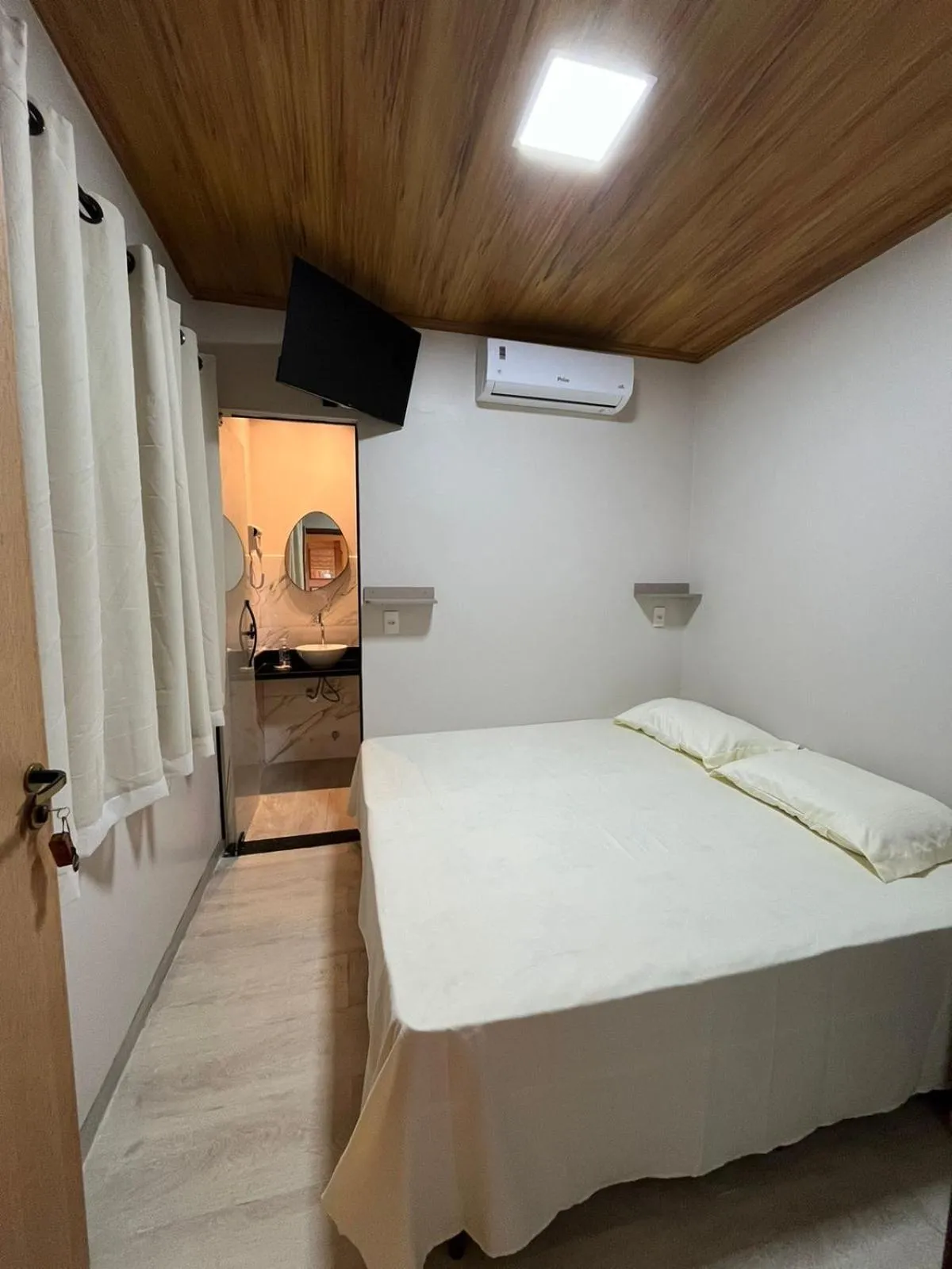 Bed in Pousada Raízes São Jorge
