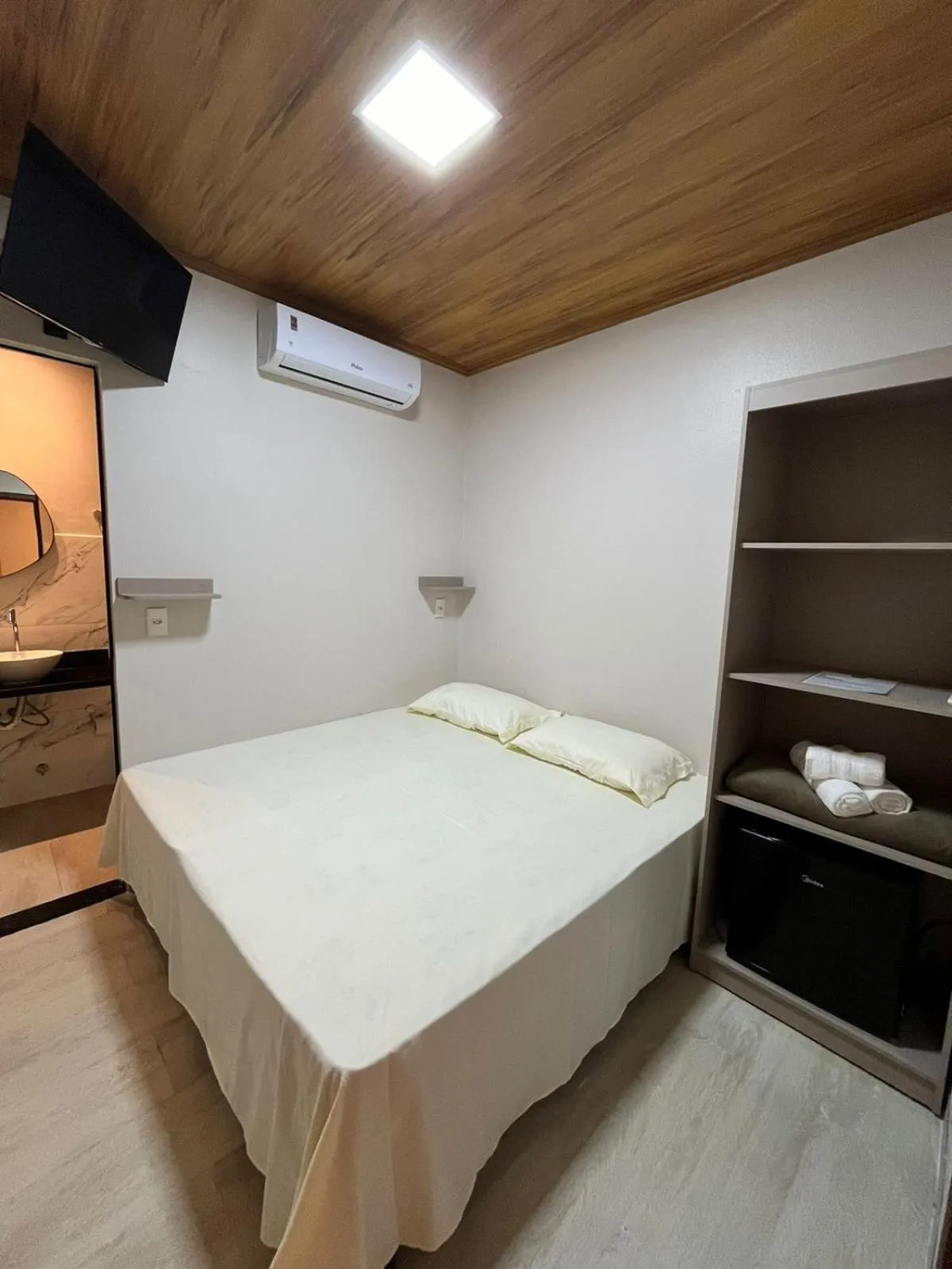 Bed in Pousada Raízes São Jorge