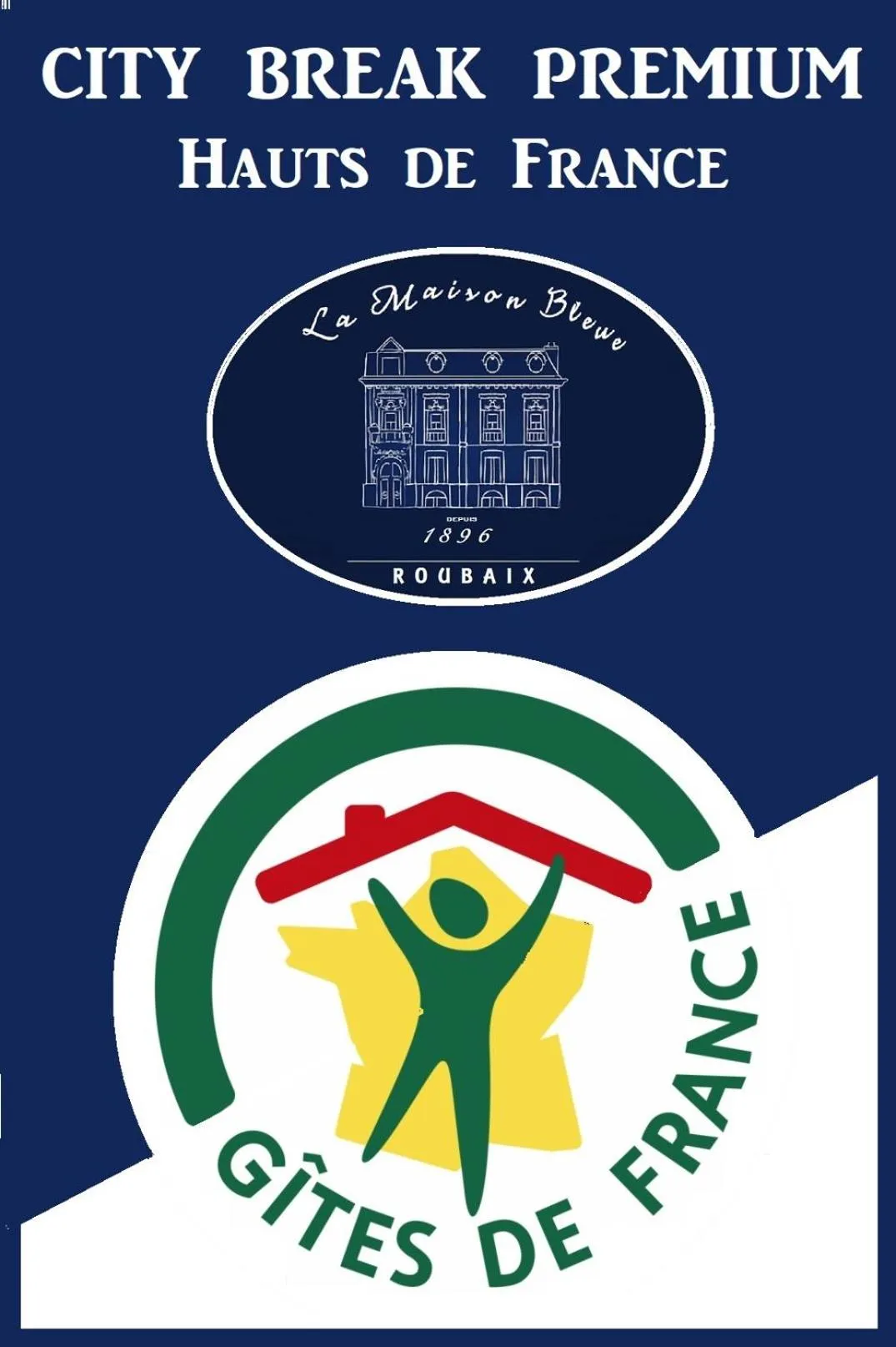 Property logo or sign in La Maison Bleue de Roubaix