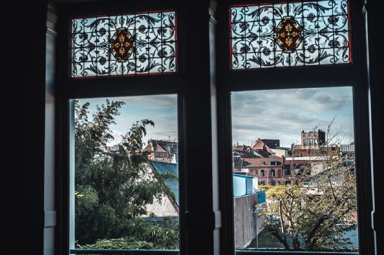 Decorative detail in La Maison Bleue de Roubaix