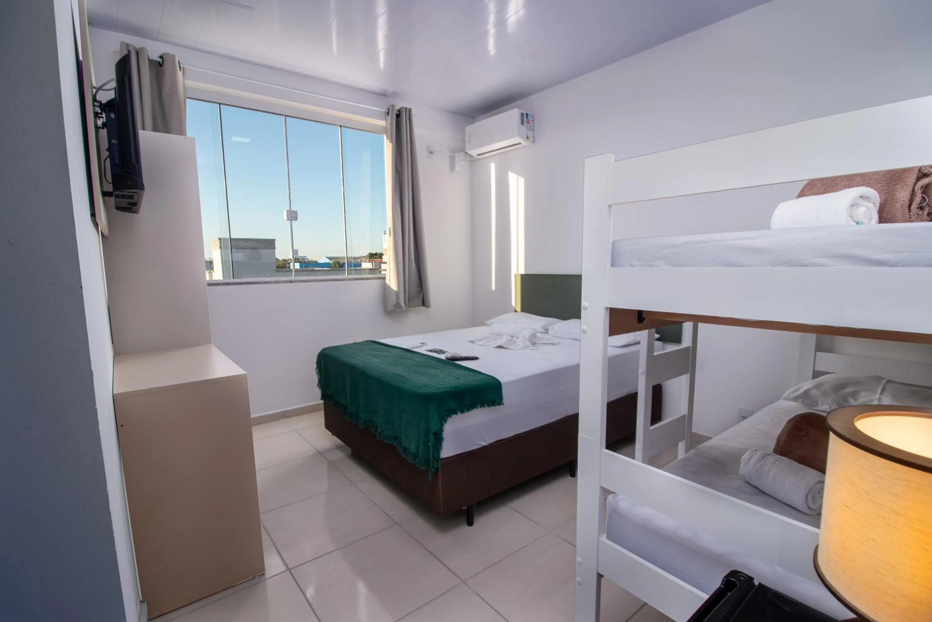 View (from property/room), Bed in Pousada Paraná