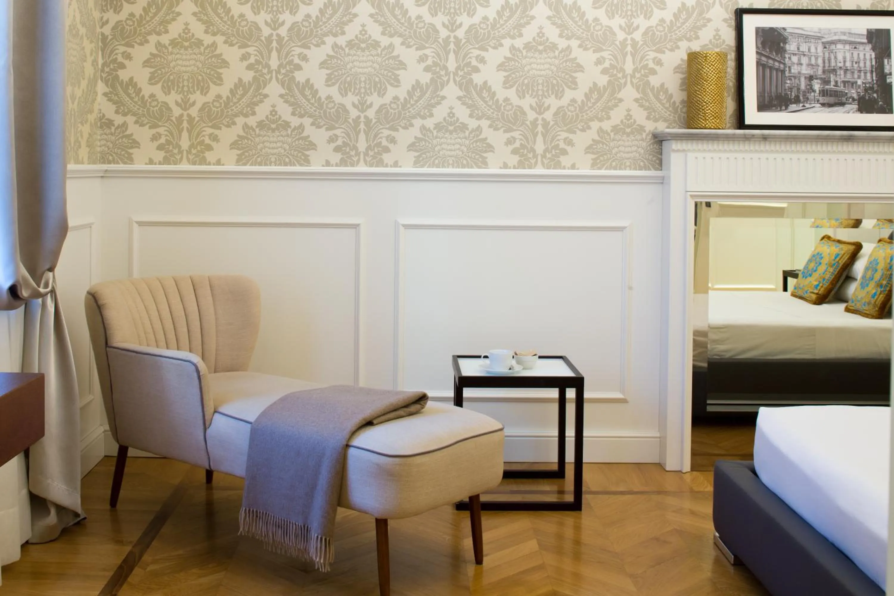 Living room, Bed in Duomo Rooms