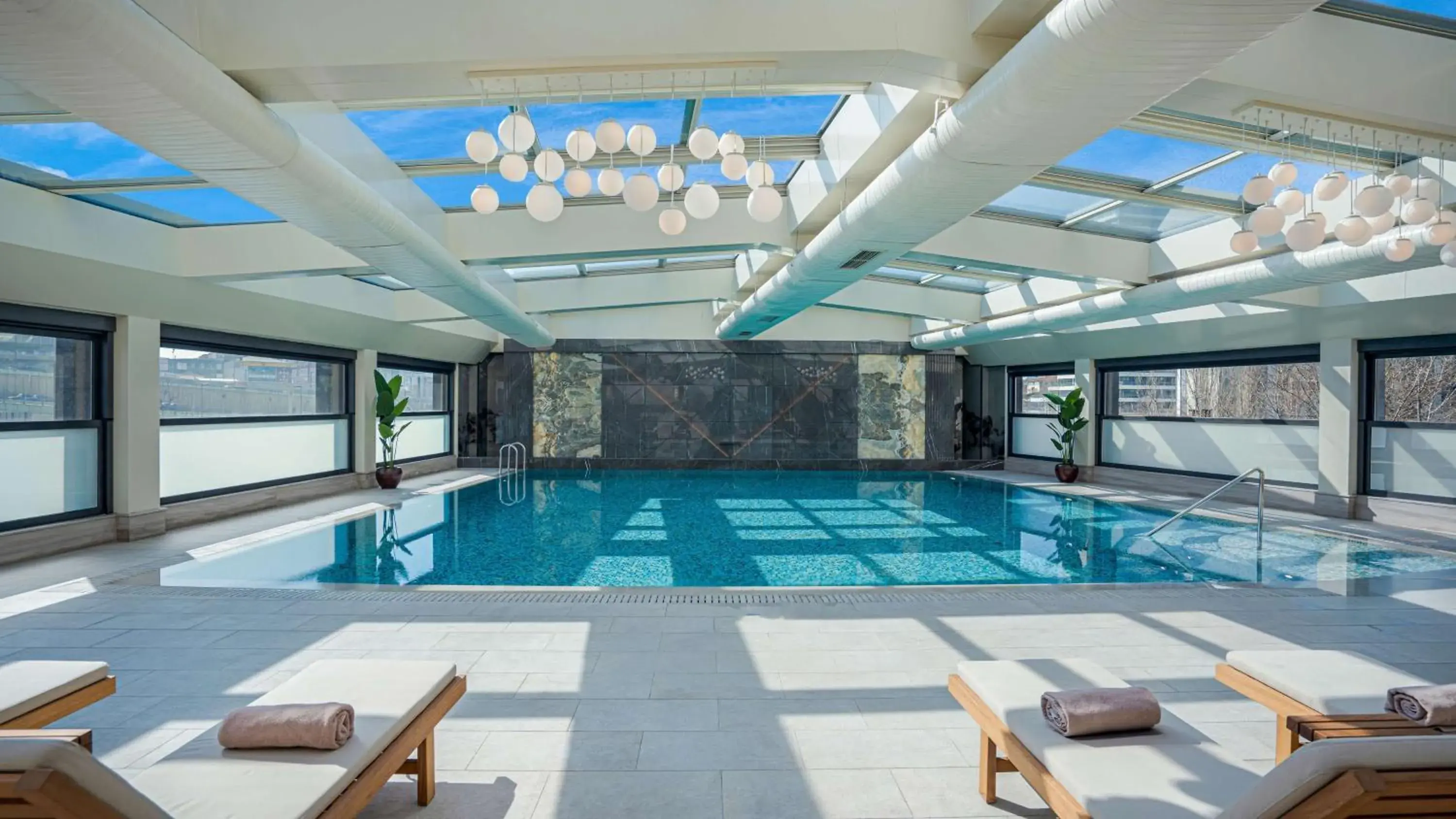 Pool view in Radisson Hotel Istanbul Merter Pool view in Radisson Hotel Istanbul Merter