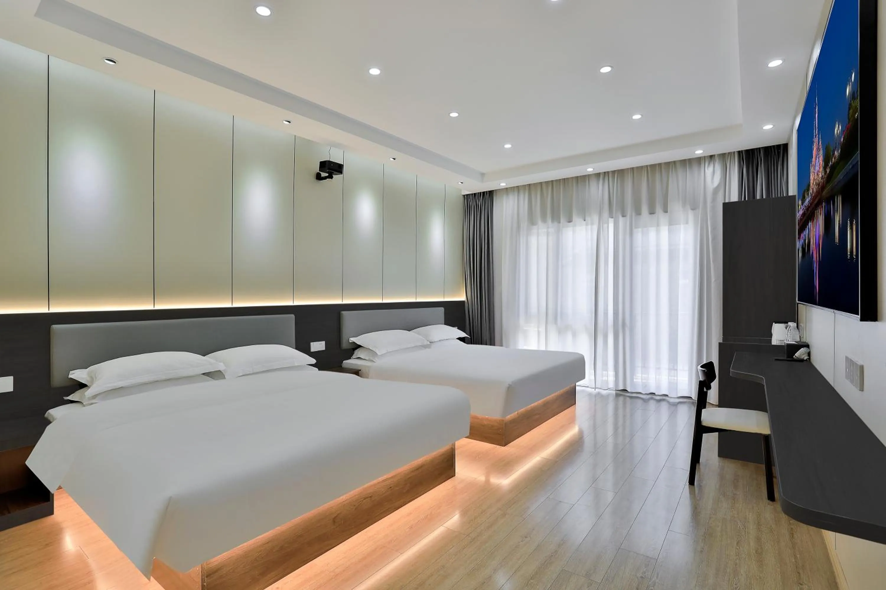 Twin Room in Yinshu Lunasvilla Courtyard Garden Resort Hotel
