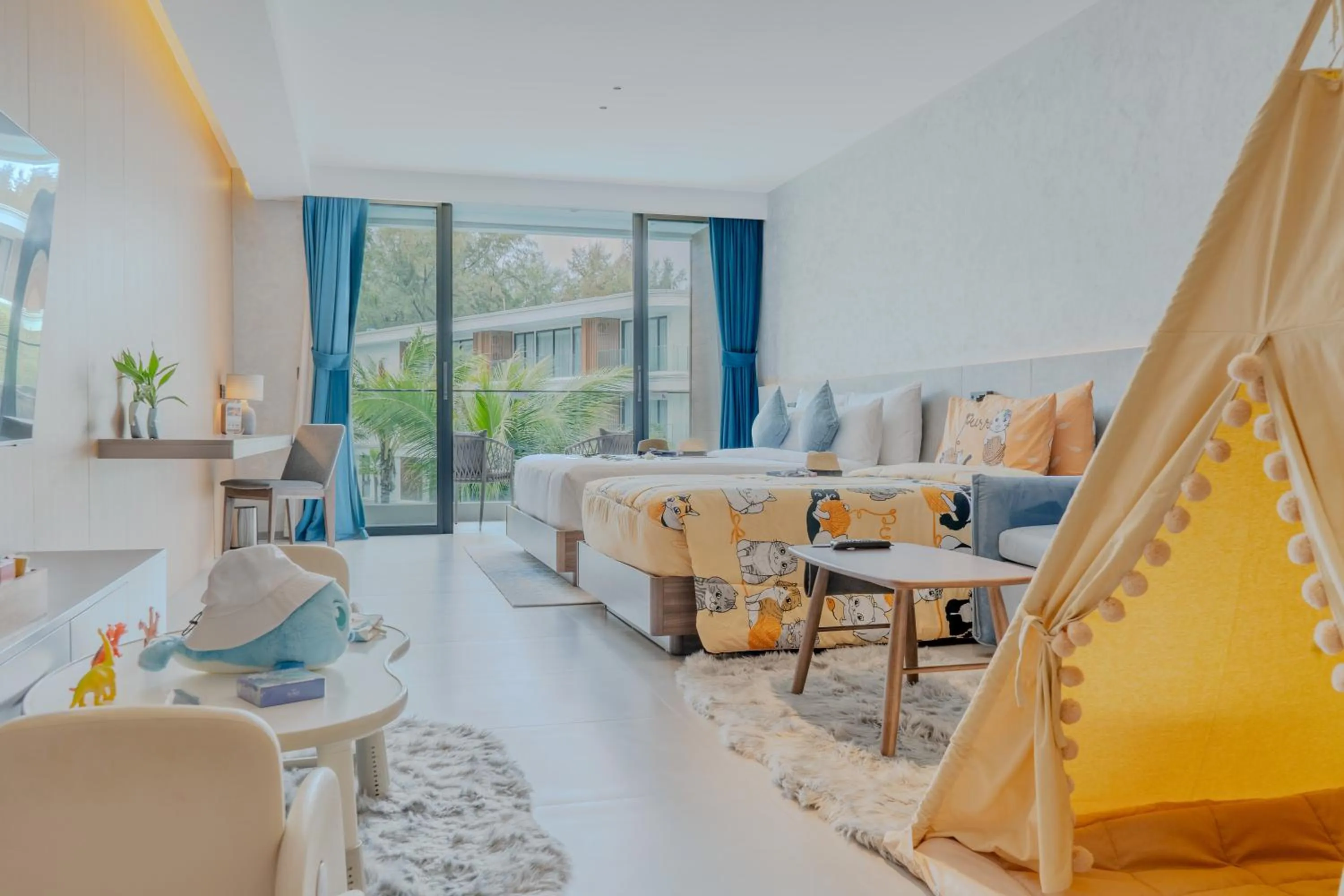 Bed in Kora Beach Resort Phuket