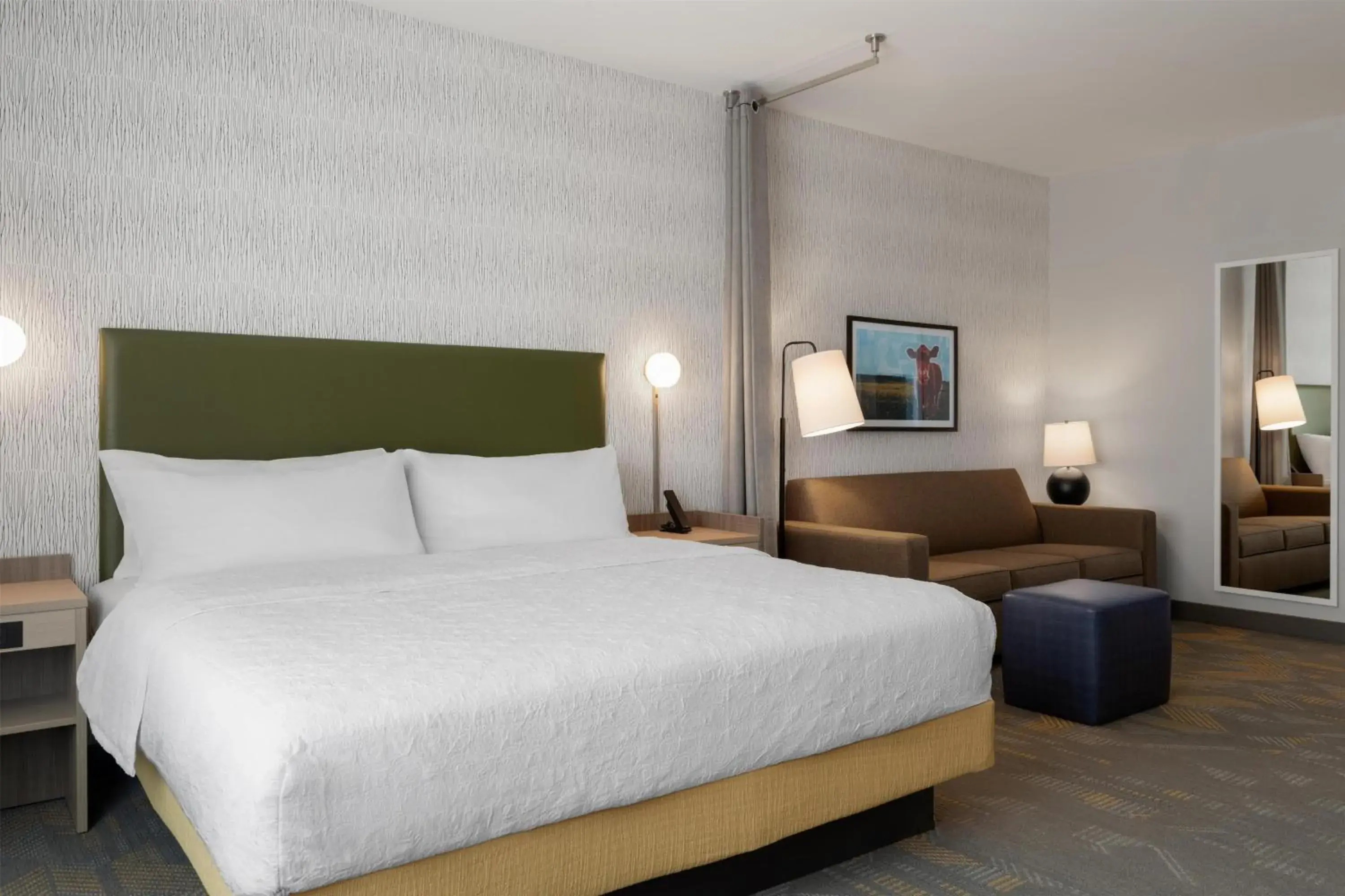 Bed in Home2 Suites By Hilton Kearney Bed in Home2 Suites By Hilton Kearney