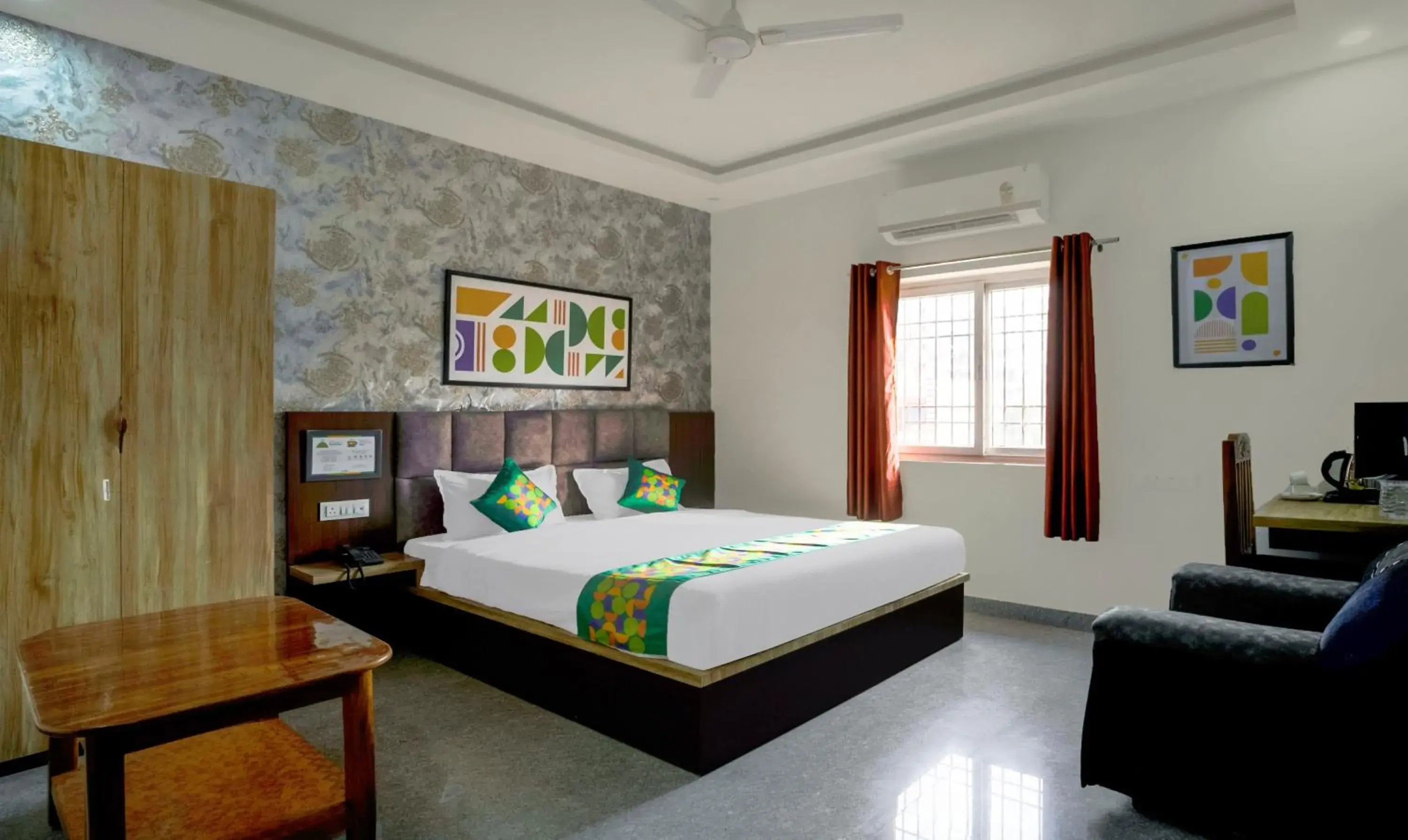 Bedroom, Bed in Treebo NPS Grand, Ranchi Railway Station Bedroom, Bed in Treebo NPS Grand, Ranchi Railway Station
