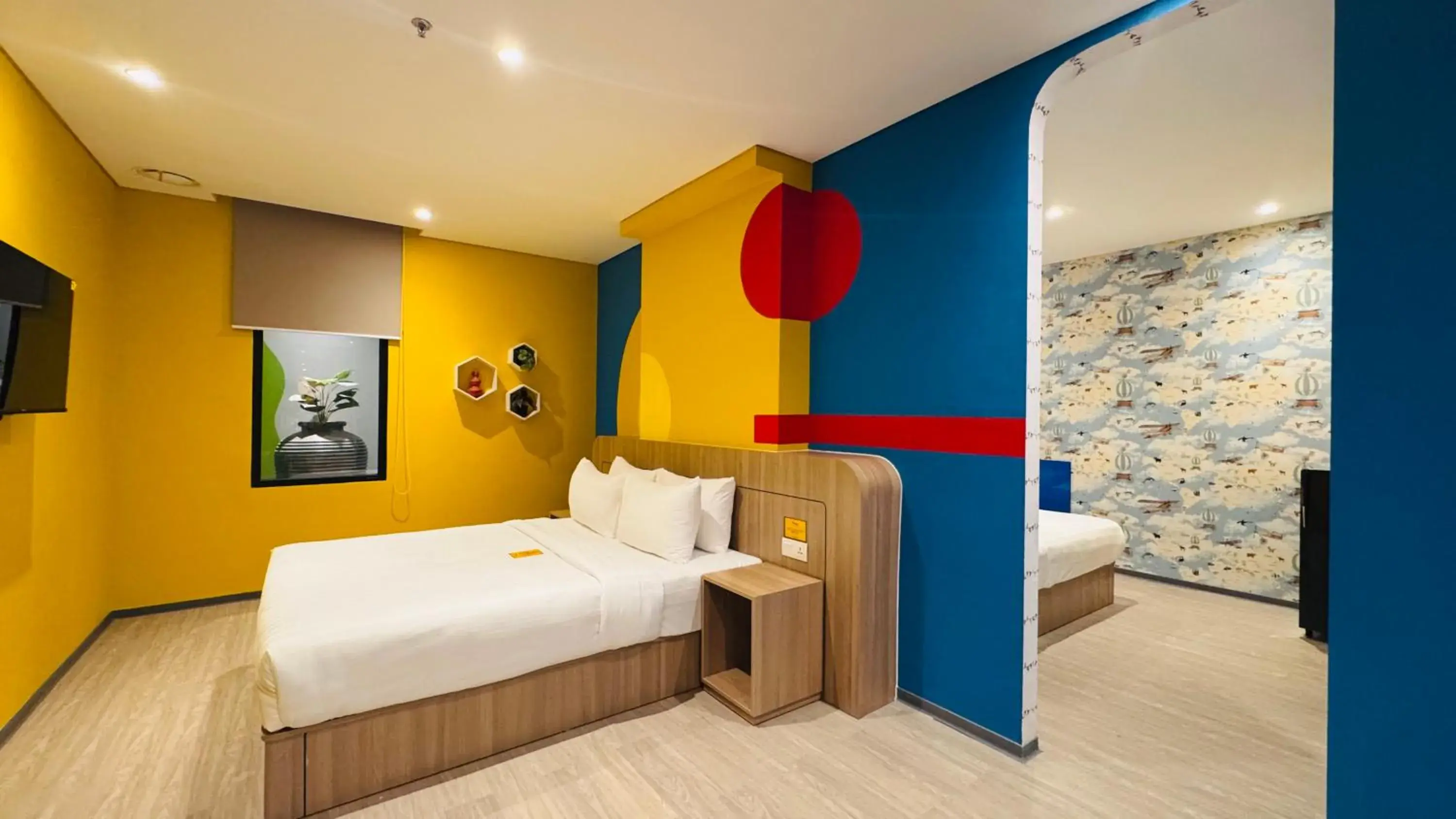 Deluxe Family 2 Bedroom for 4 in Yellow Bee Resort Cililitan Deluxe Family 2 Bedroom for 4 in Yellow Bee Resort Cililitan