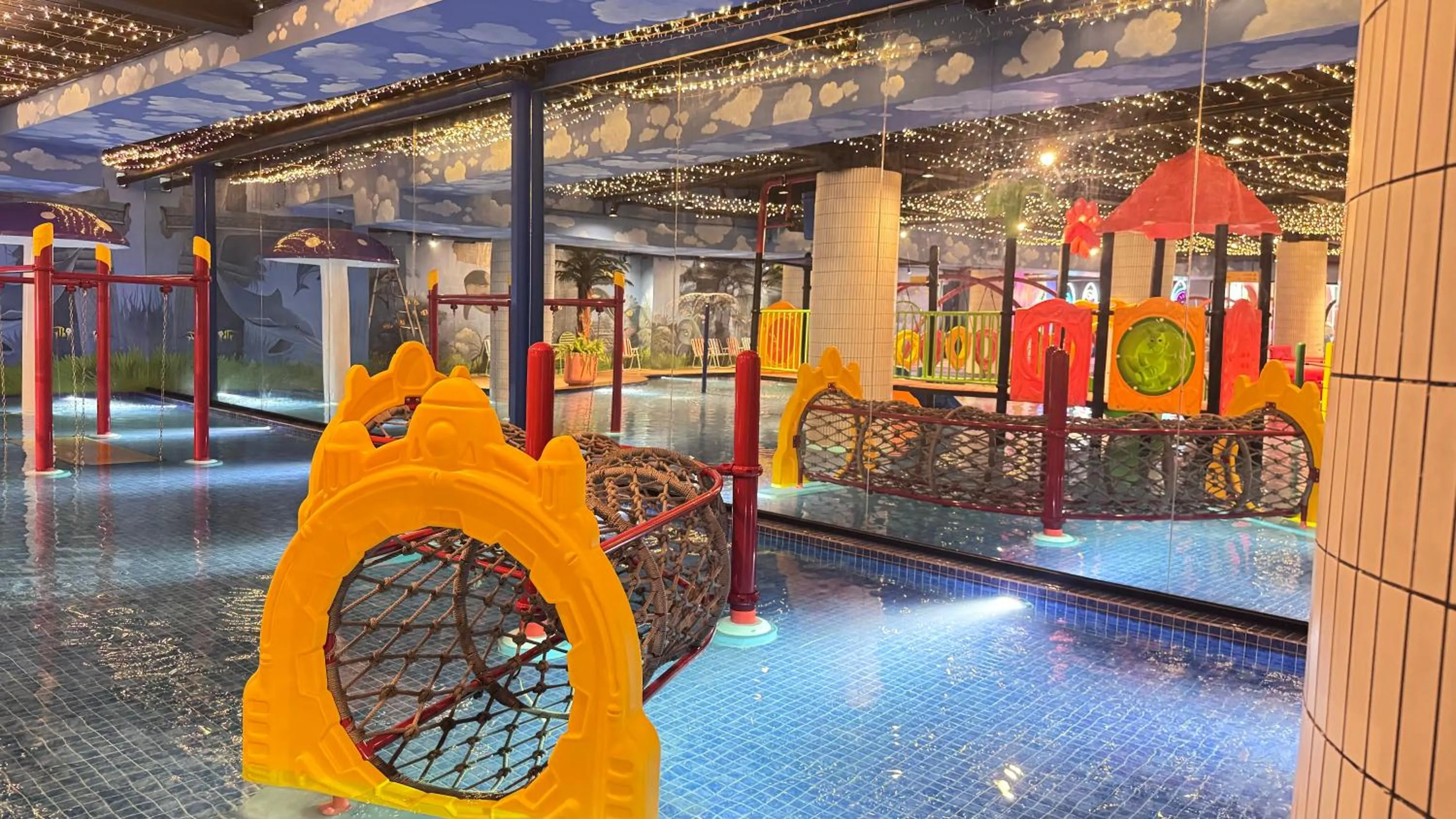 Aqua park in Yellow Bee Resort Cililitan
