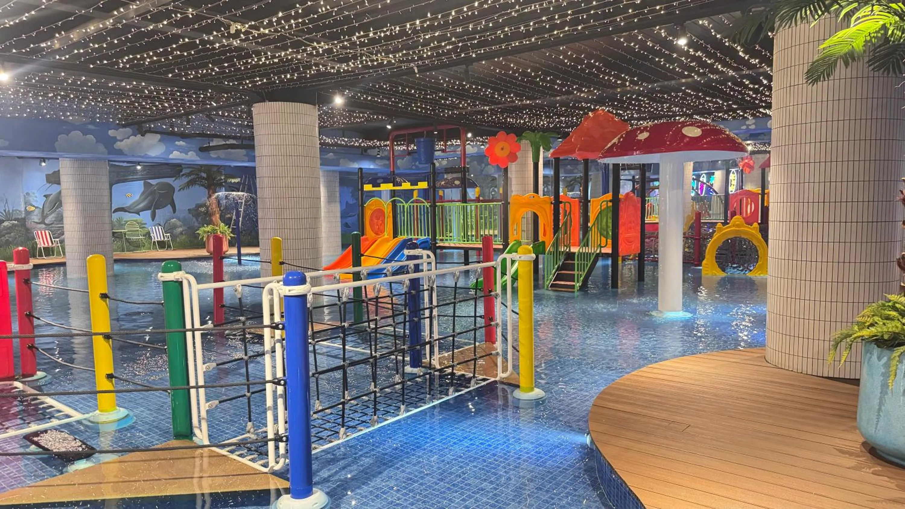 Aqua park in Yellow Bee Resort Cililitan