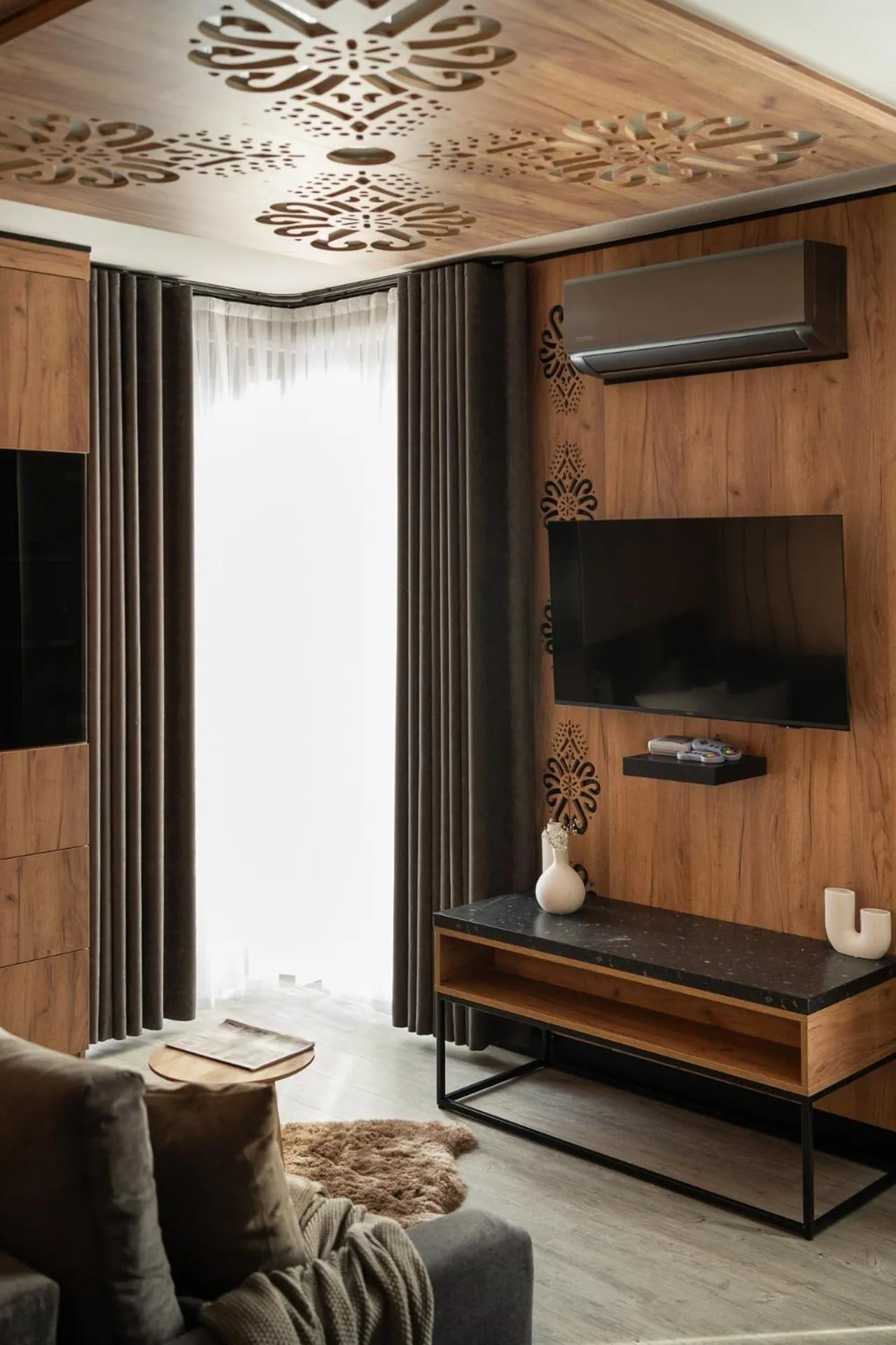 Living room in Cyrhla Apartamenty - sauna, playroom, free parking & wifi