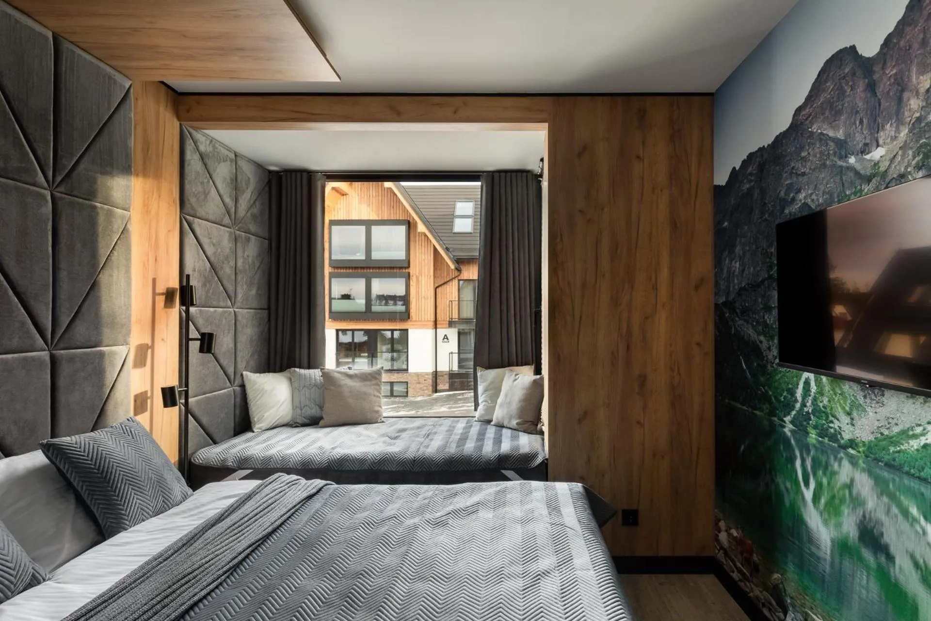 Bedroom, Bed in Cyrhla Apartamenty - sauna, playroom, free parking & wifi