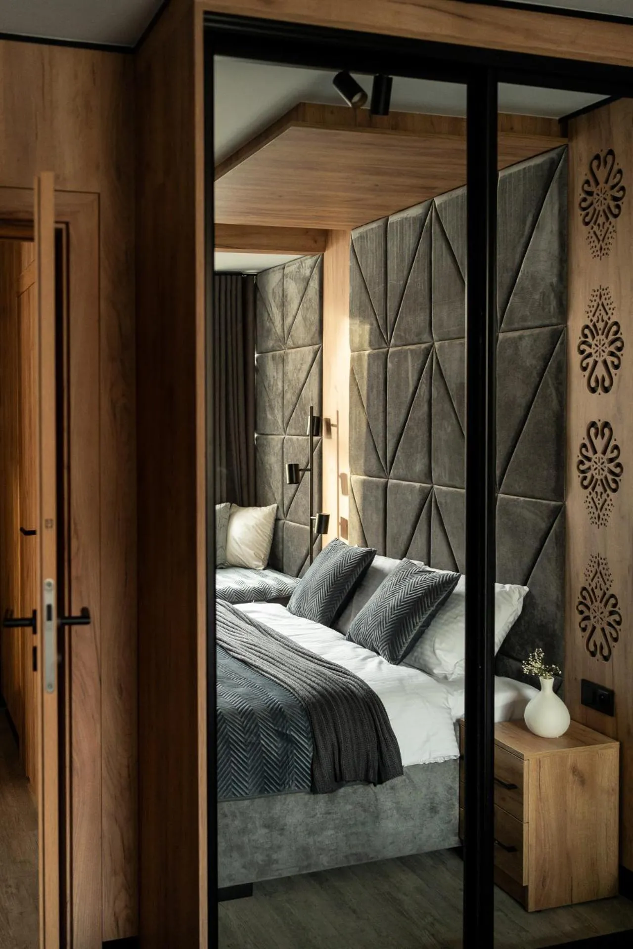 Bedroom, Bed in Cyrhla Apartamenty - sauna, playroom, free parking & wifi