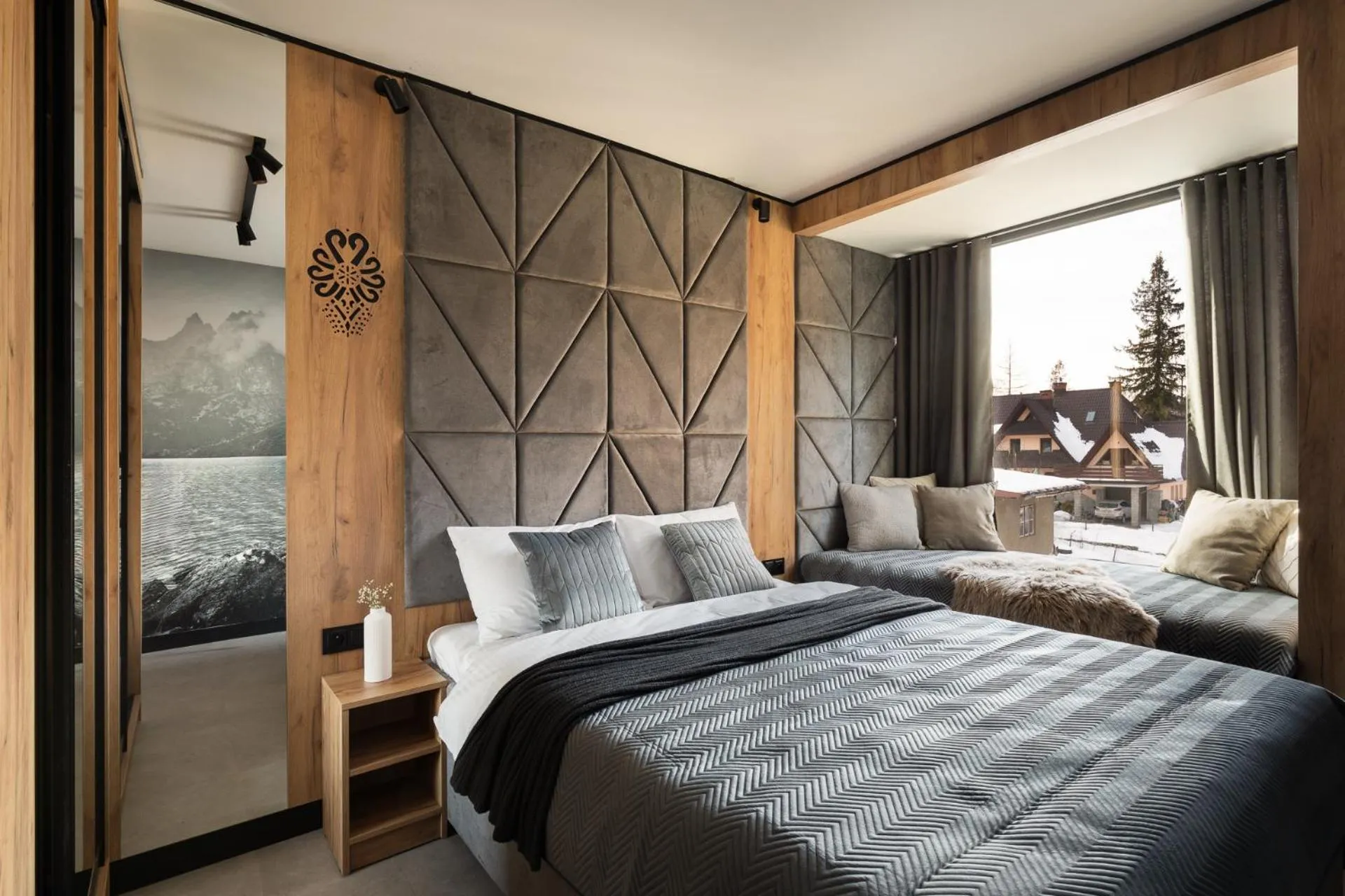 Bedroom, Bed in Cyrhla Apartamenty - sauna, playroom, free parking & wifi