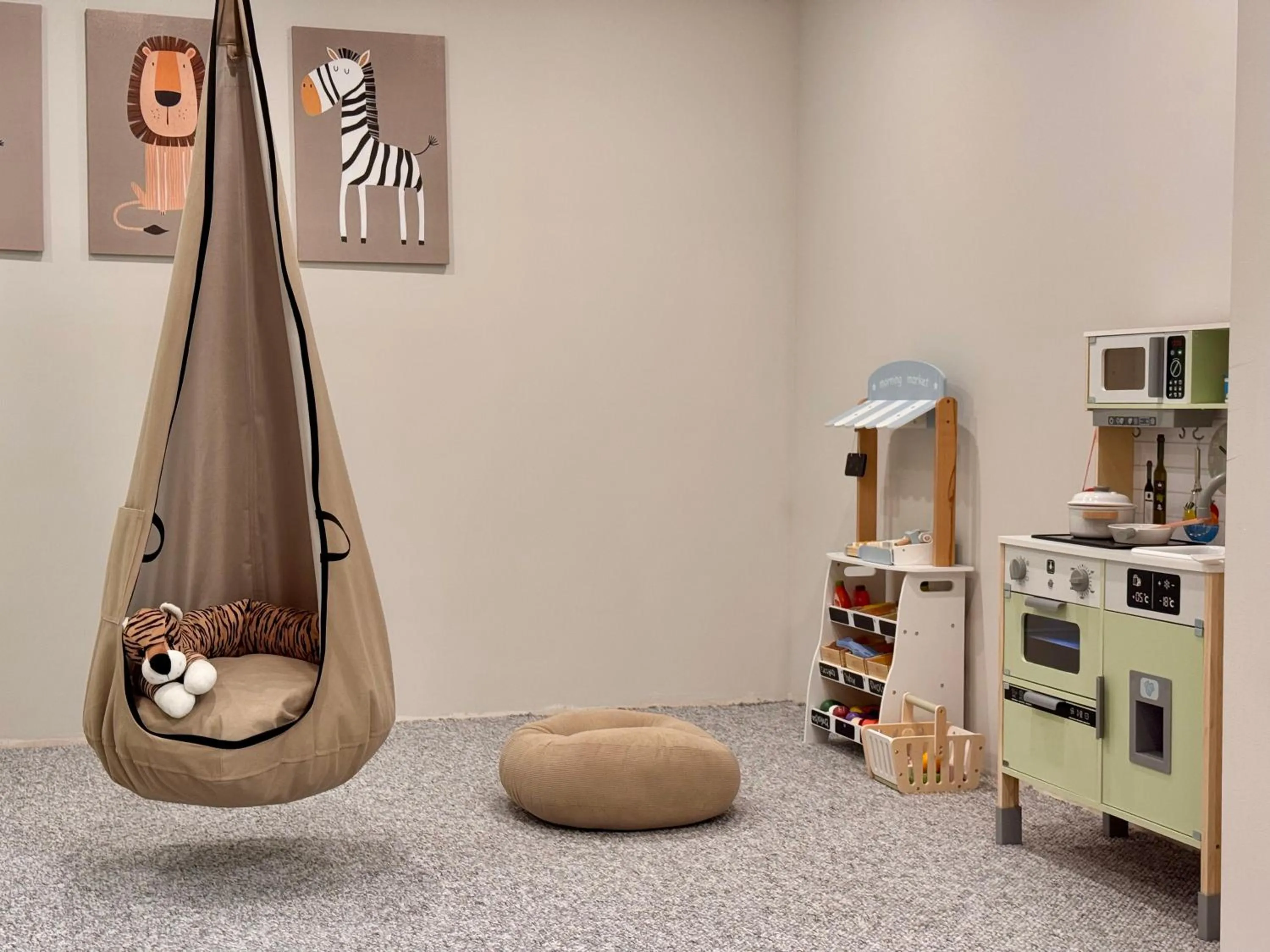 Children play ground in Cyrhla Apartamenty - sauna, playroom, free parking & wifi